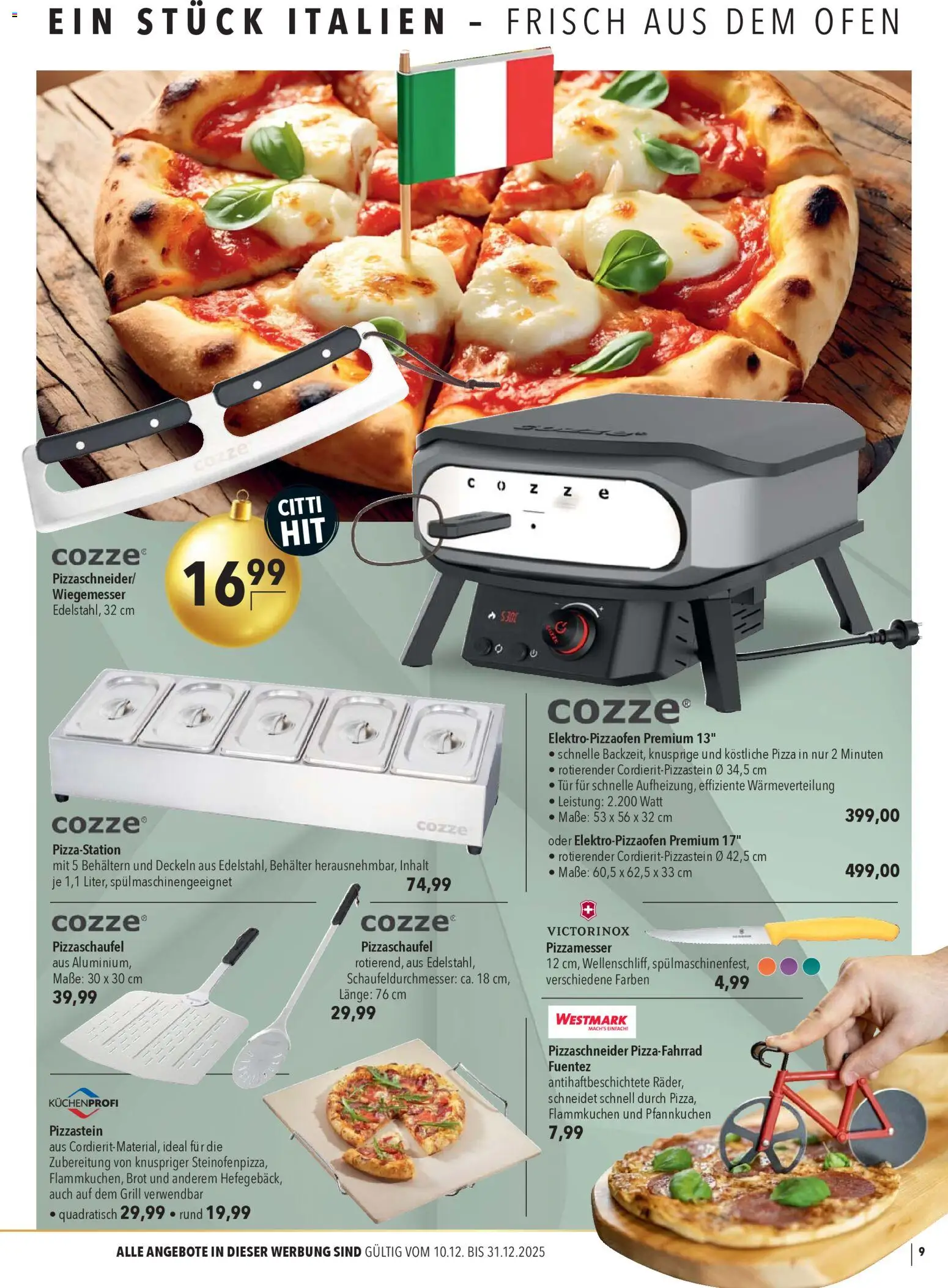 CITTI Markt - Ideen fürs Fest – gültig ab 10.12.2025 | Seite: 9 | Produkte: Grill, Pfannkuchen, Brot, Pizza