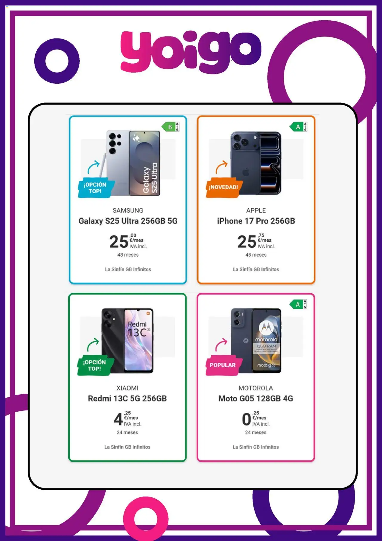 Yoigo ofertas │ válido desde el 14.10.2025 | Página: 5 | Productos: Apple, Iphone