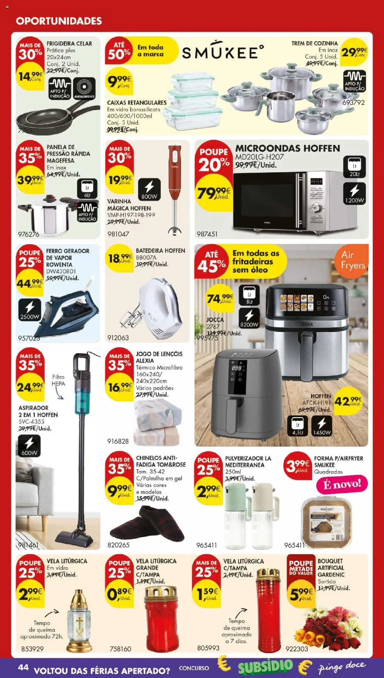 Pingo Doce folheto │ válido de 21.10.2025 | Página: 56 | Produtos: Batedeira, Aspirador, Frigideira, Panela