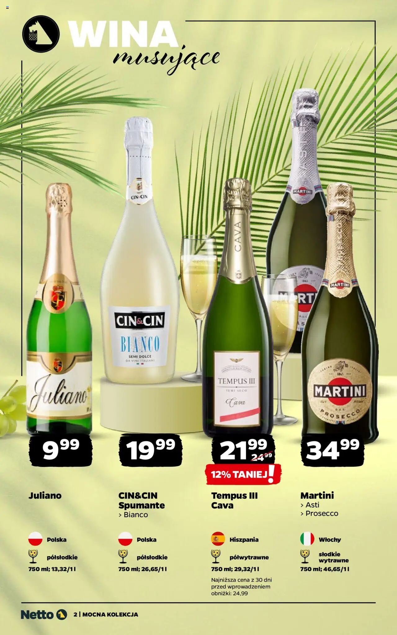 Netto gazetka - Mocna Kolekcja od 18.08.2025 | Strona: 2 | Produkty: Martini, Cin&cin bianco, Prosecco