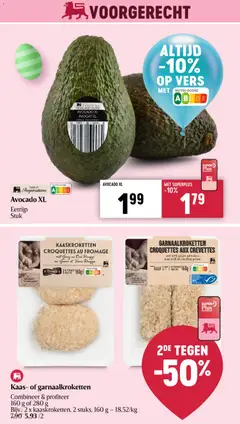 Avocado XL, Eetrijp stuk - Voorbeeld van een folder van Delhaize, geldig van 26.03.2026 | Pagina: 11 | Producten: Avocado, Kekszek, Kaas