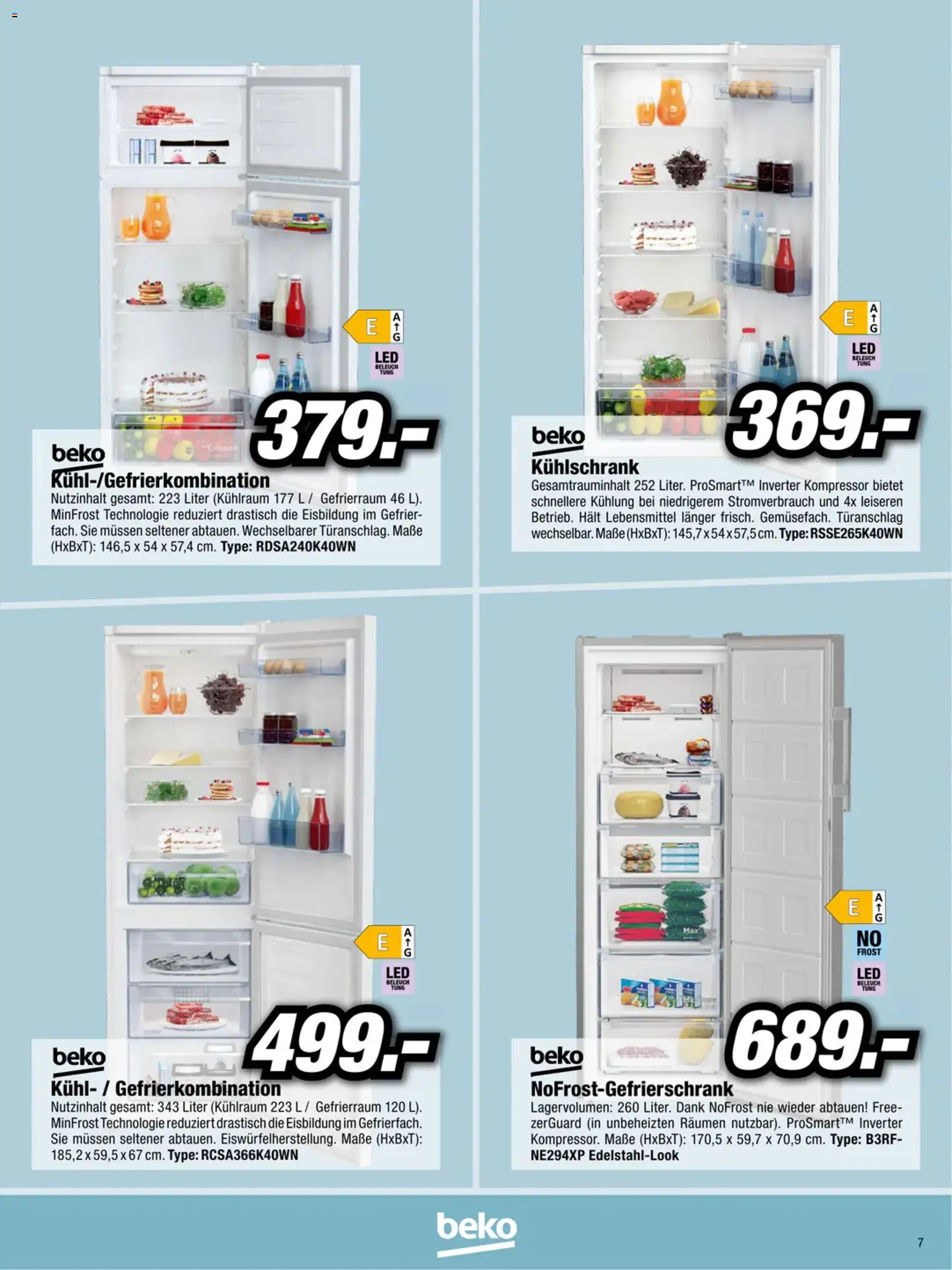 RED ZAC Beko & Elektrabregenz gültig ab 18.03.2026 | Seite: 7 | Produkte: Libacomb, Kühlschrank