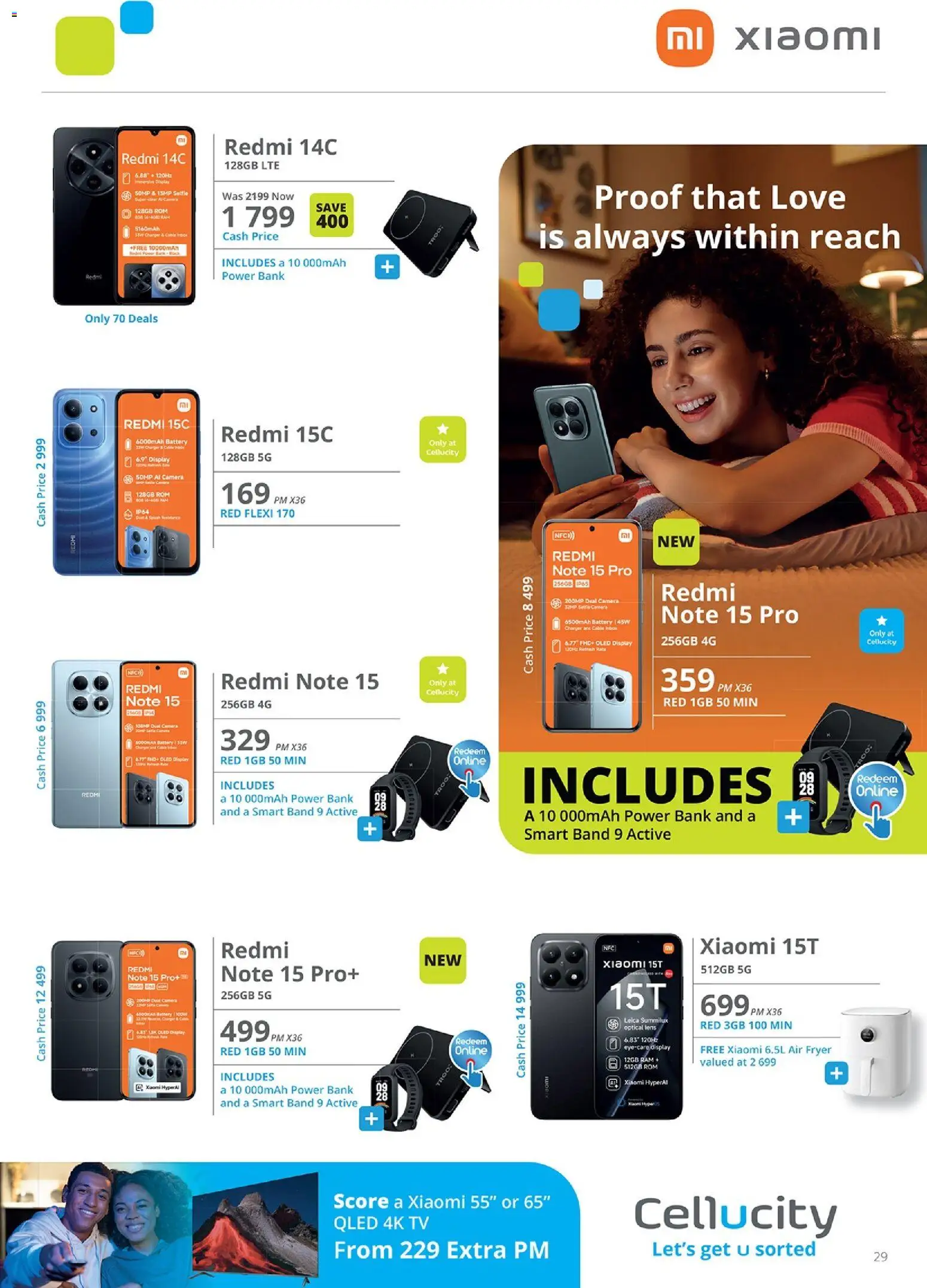 New Cellucity catalogue – valid from 06.02.2026 | Page: 29 | Products: TV, Battery, Charger, Air fryer