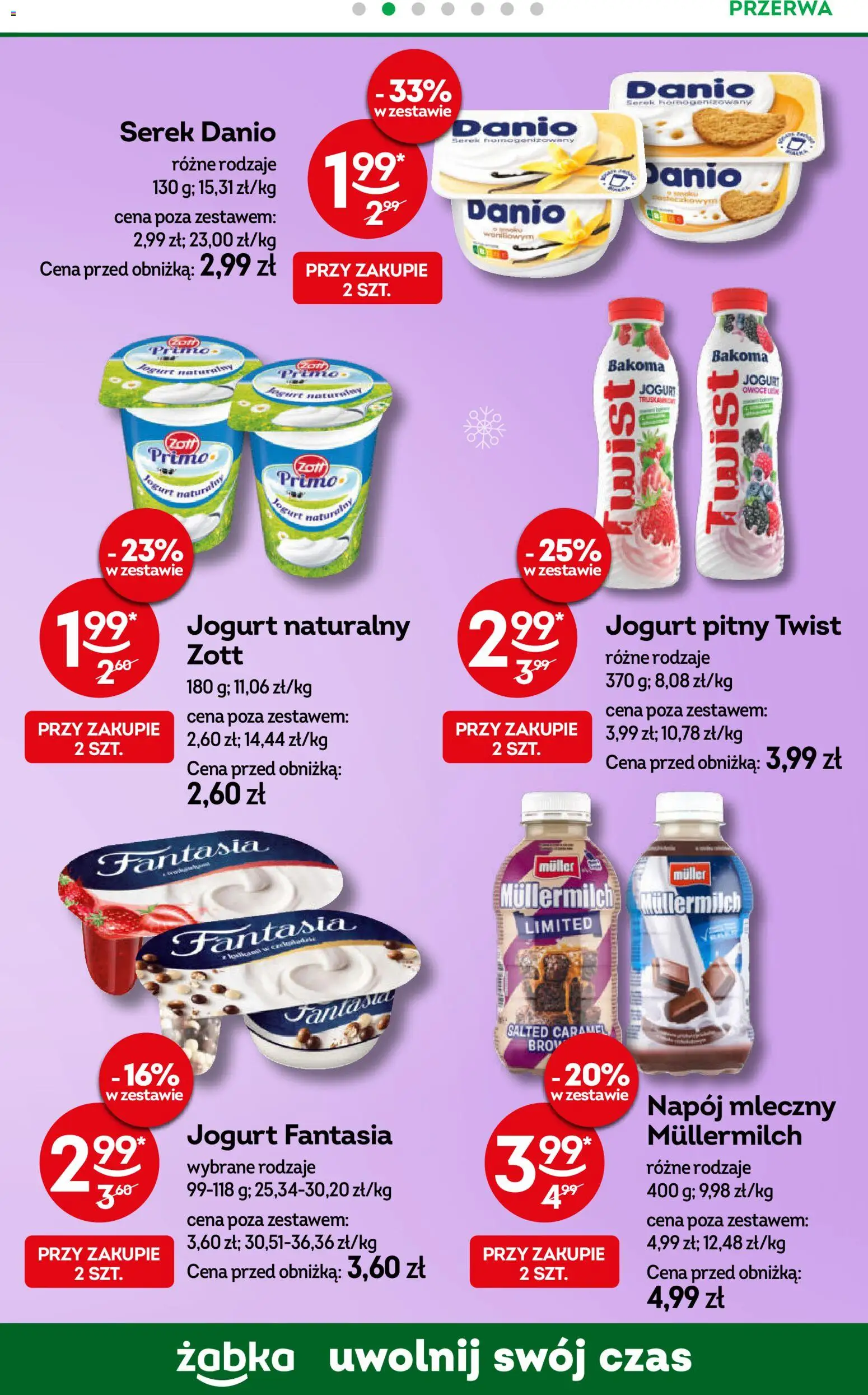 Żabka Gazetka od 30.12.2025 | Strona: 39 | Produkty: Serek, Jogurt pitny, Jogurt naturalny, Jogurt