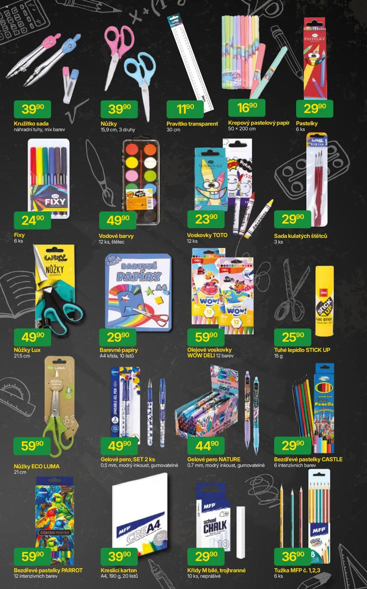 Hruška katalog od 06.08.2025 | Strana: 2 | Produkty: Pero, Nůžky, Tužka, Štětec