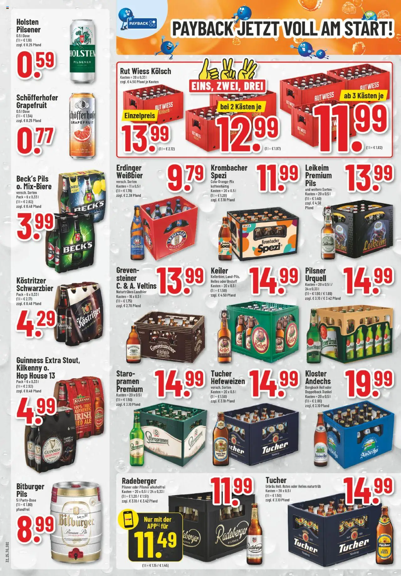 Trinkgut Prospekt - gültig ab dem 04.08.2025 | Seite: 2 | Produkte: Bitburger, Erdinger, Kostritzer, Krombacher