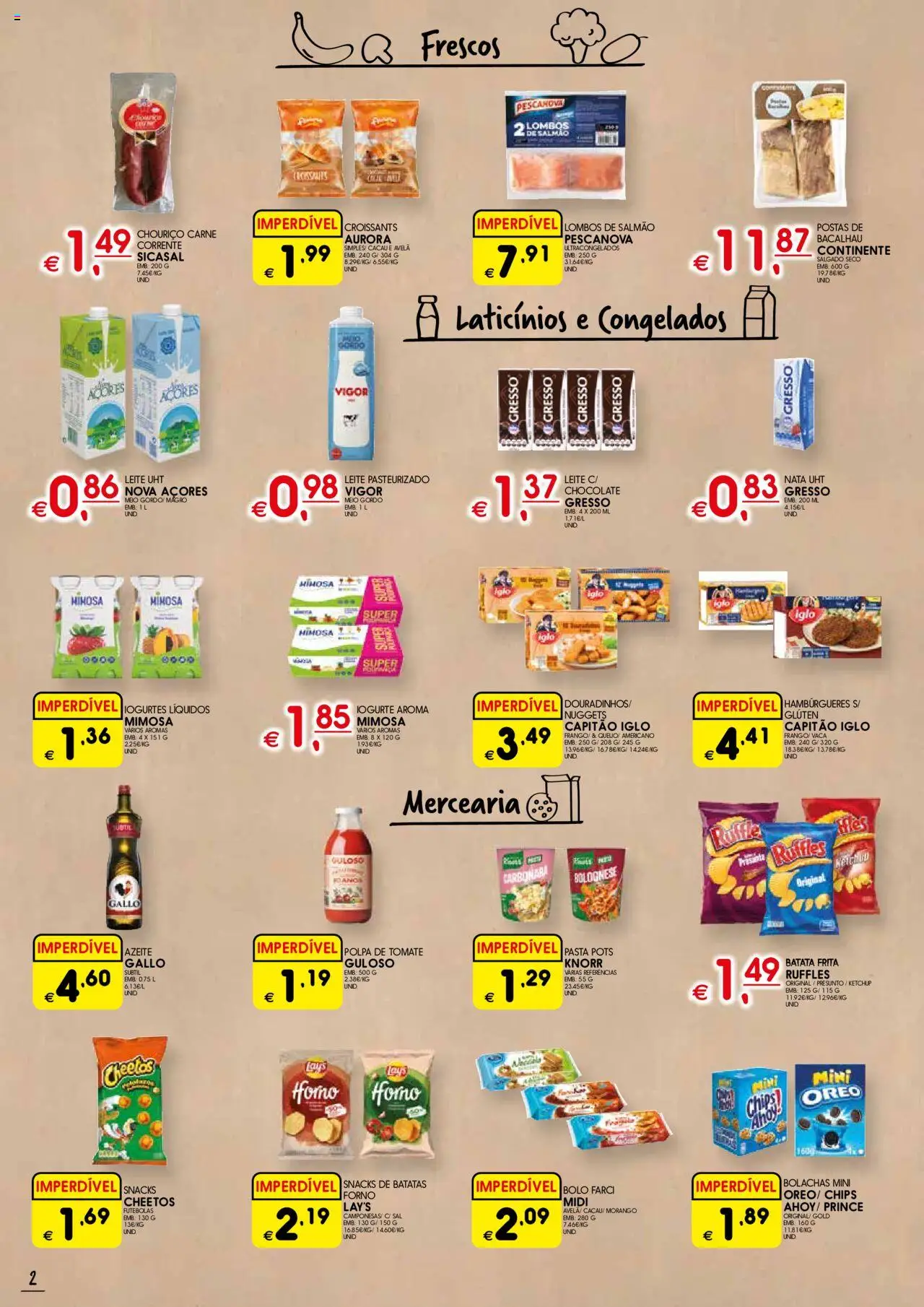 Meu Super folheto Madeira │ válido de 21.08.2025 | Página: 2 | Produtos: Salmão, Leite, Tomate, Ketchup
