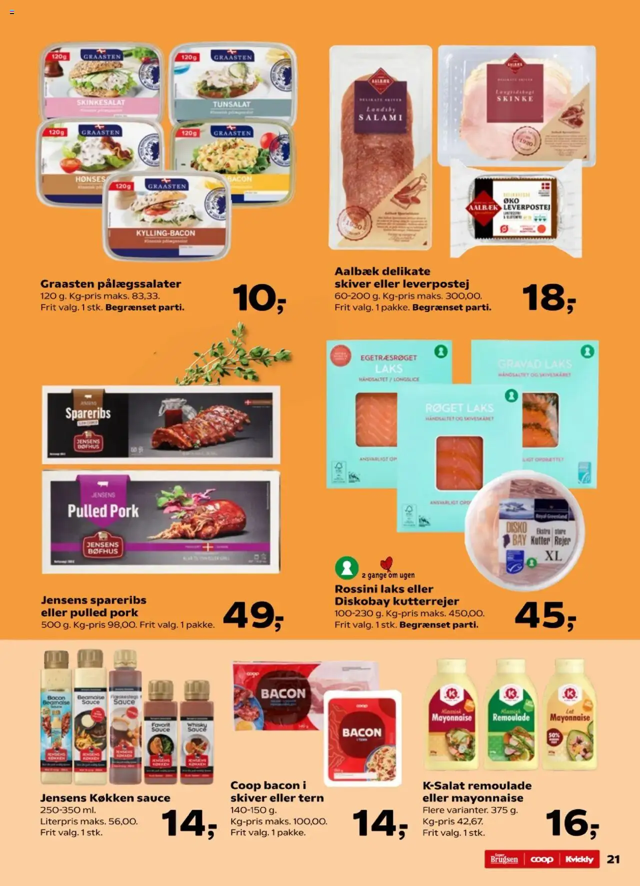 Super Brugsen tilbudsavis – gyldig fra 17.10.2025 | Side: 22 | Produkter: Whisky, Spareribs, Leverpostej, Bacon