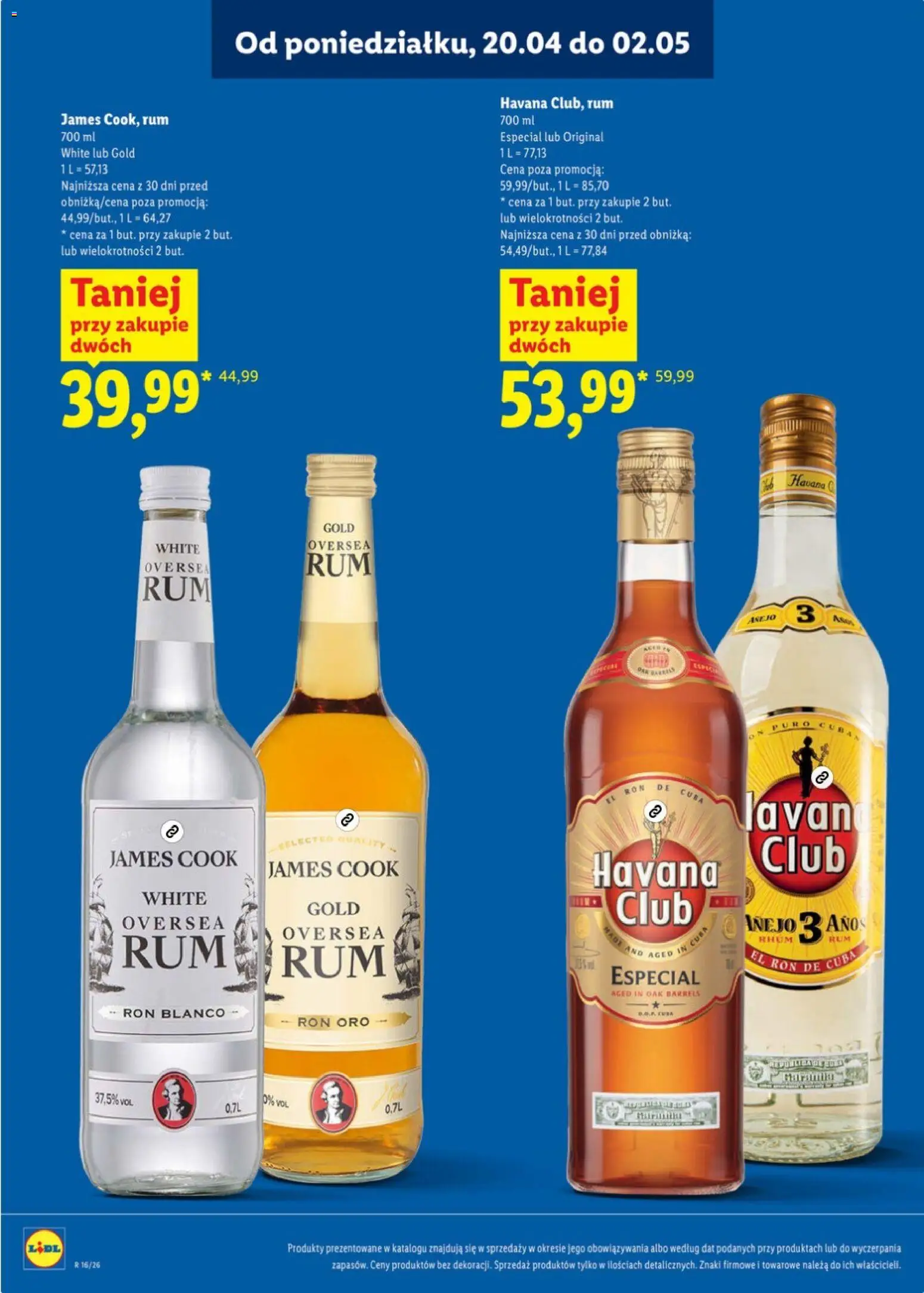 Lidl Katalog alkoholi mocnych od 13.04.2026 | Strona: 16 | Produkty: Rum