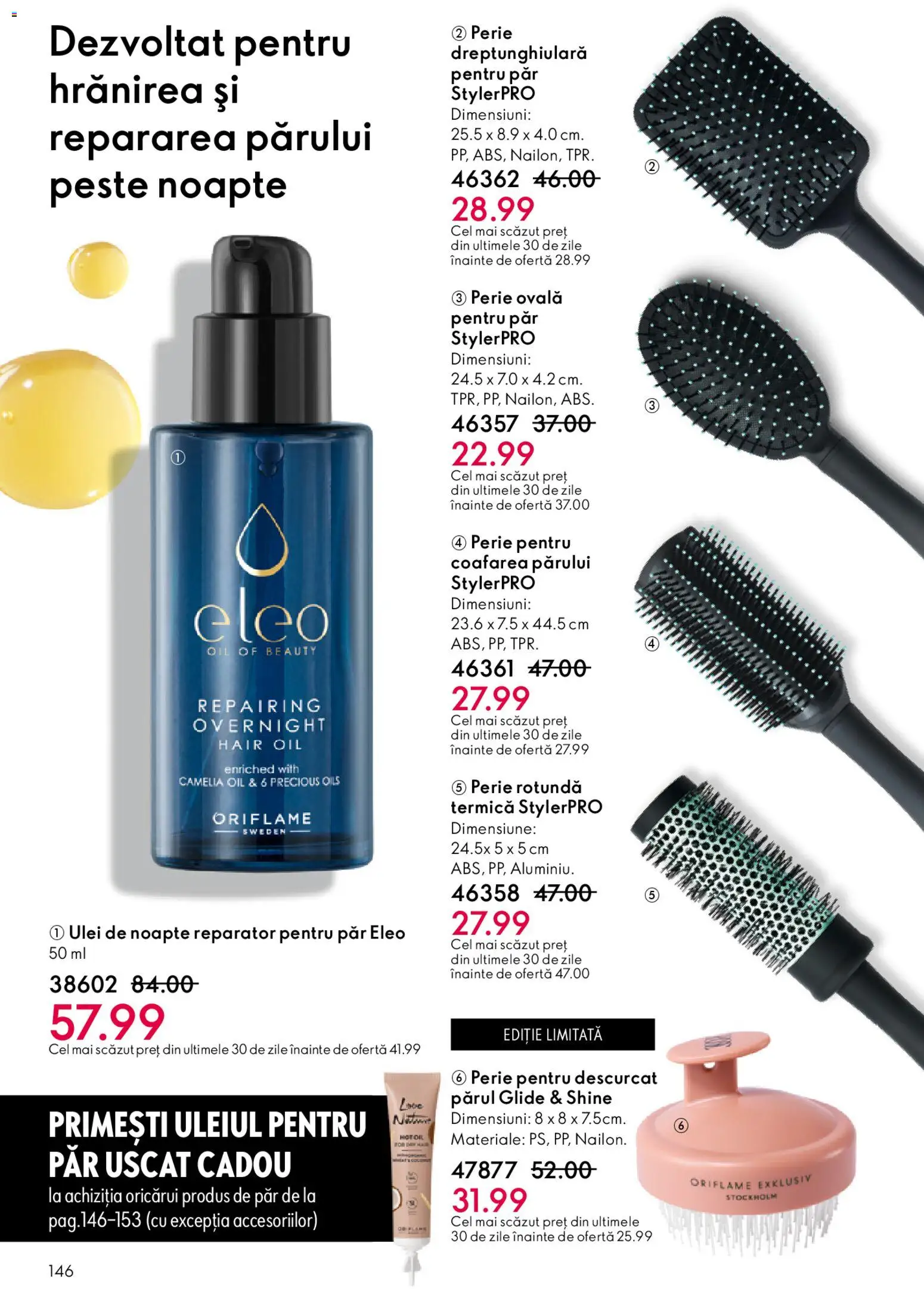 Noul catalog Oriflame – valabil de la 27.05.2026 | Pagină: 146 | Produse: Perie, Ulei, Pește