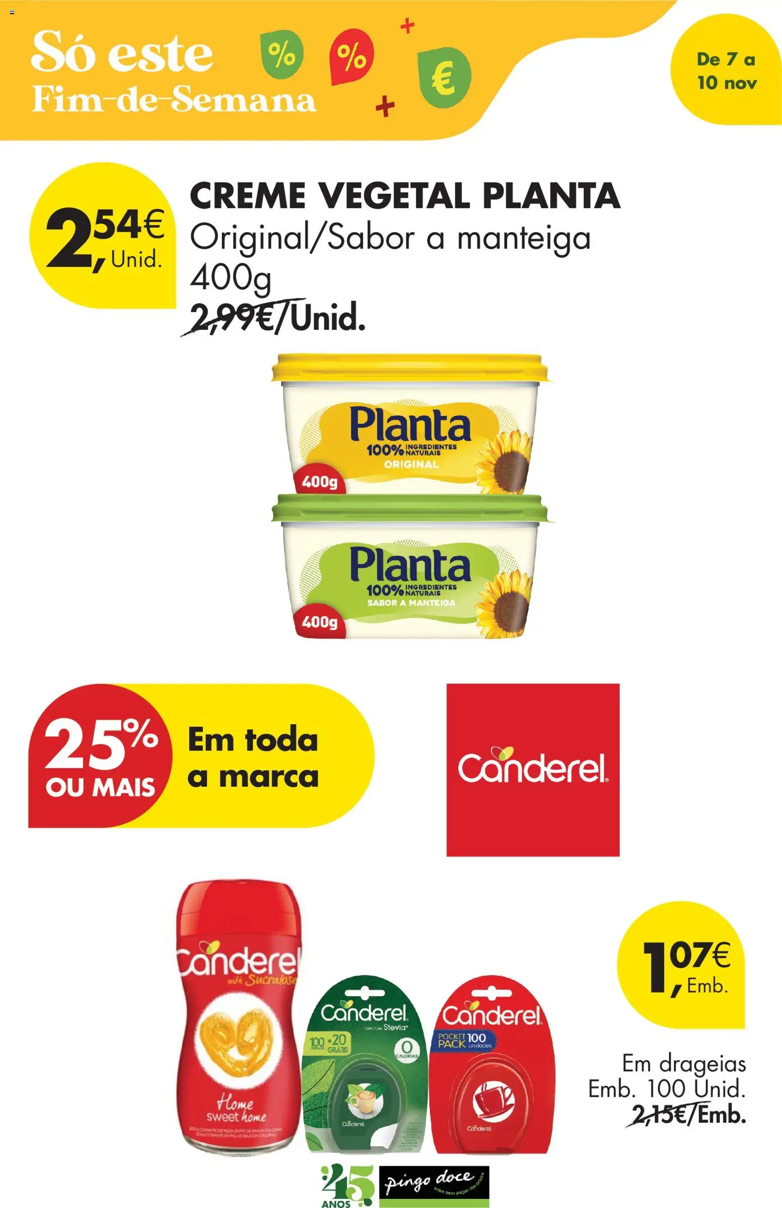 Pingo Doce Poupe este Fim de Semana │ válido de 07.11.2025 | Página: 12 | Produtos: Manteiga, Stevia, Creme