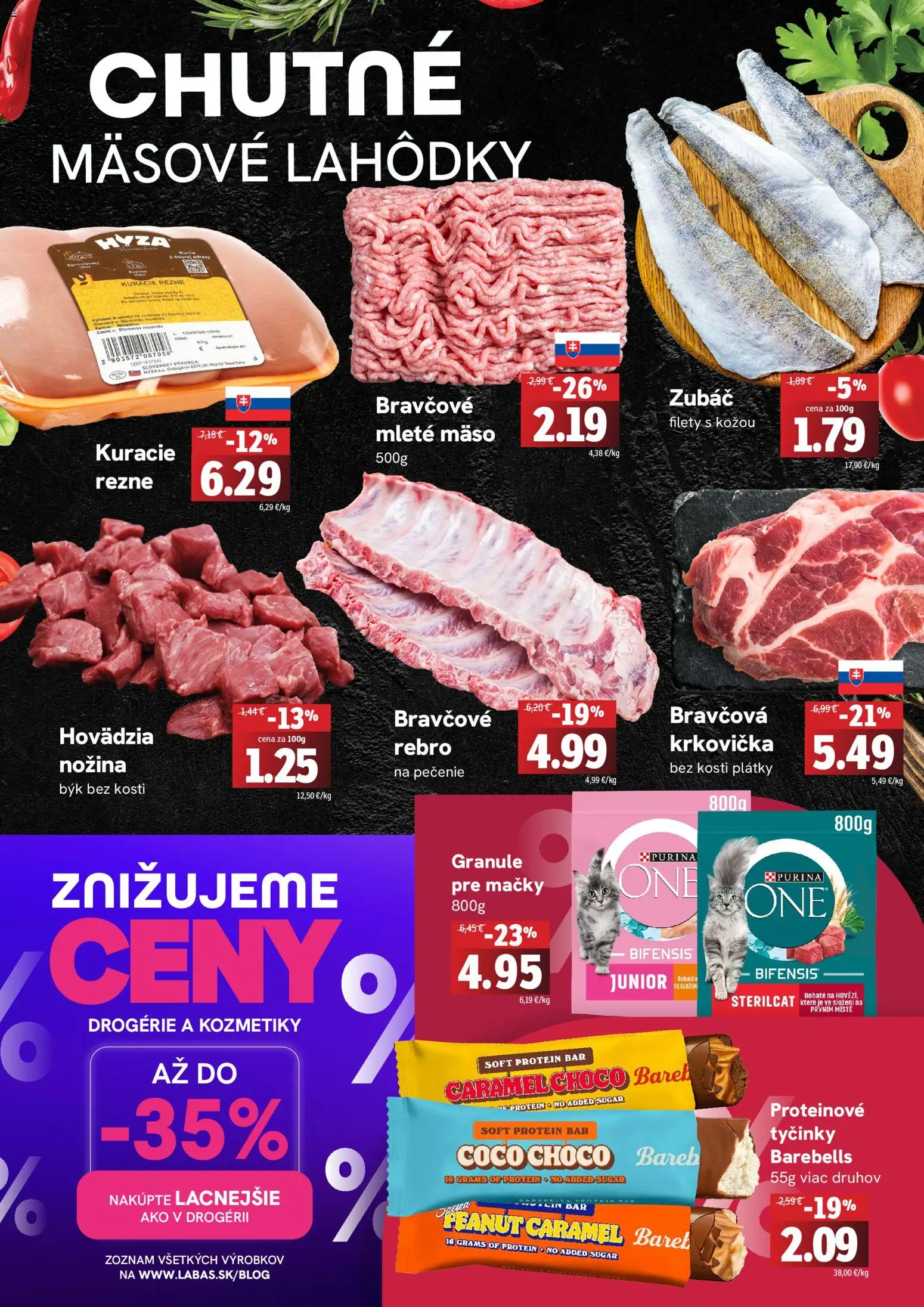 Nové Fresh akcie – leták je platný od 26.02.2026 | Strana: 2 | Produkty: Protein, Kuracie rezne, Krkovička, Mleté mäso
