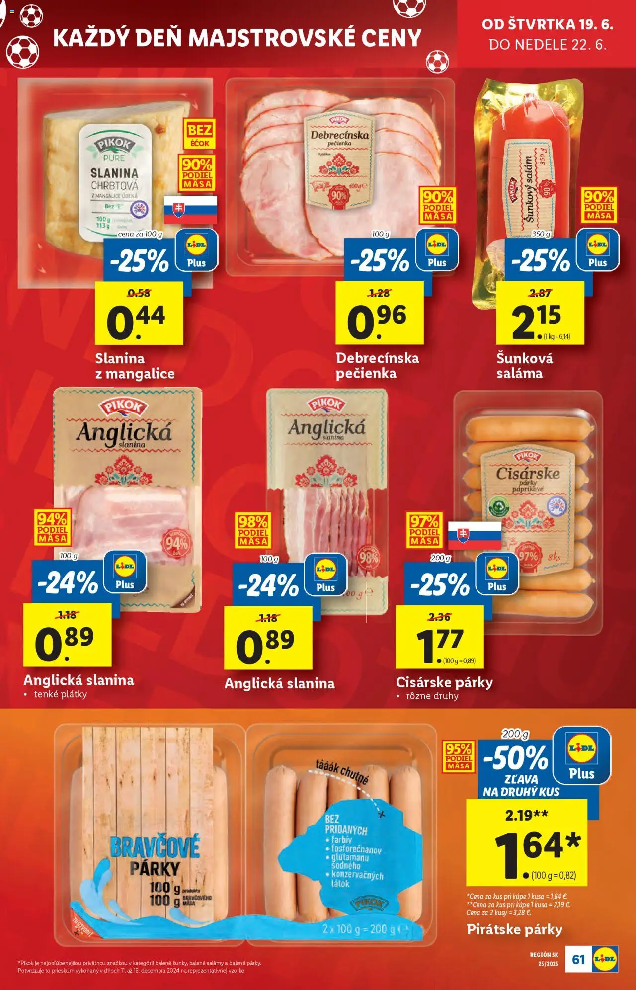 Lidl leták │ platný od 16.06.2025 | Strana: 83 | Produkty: Saláma, Slanina, Párky