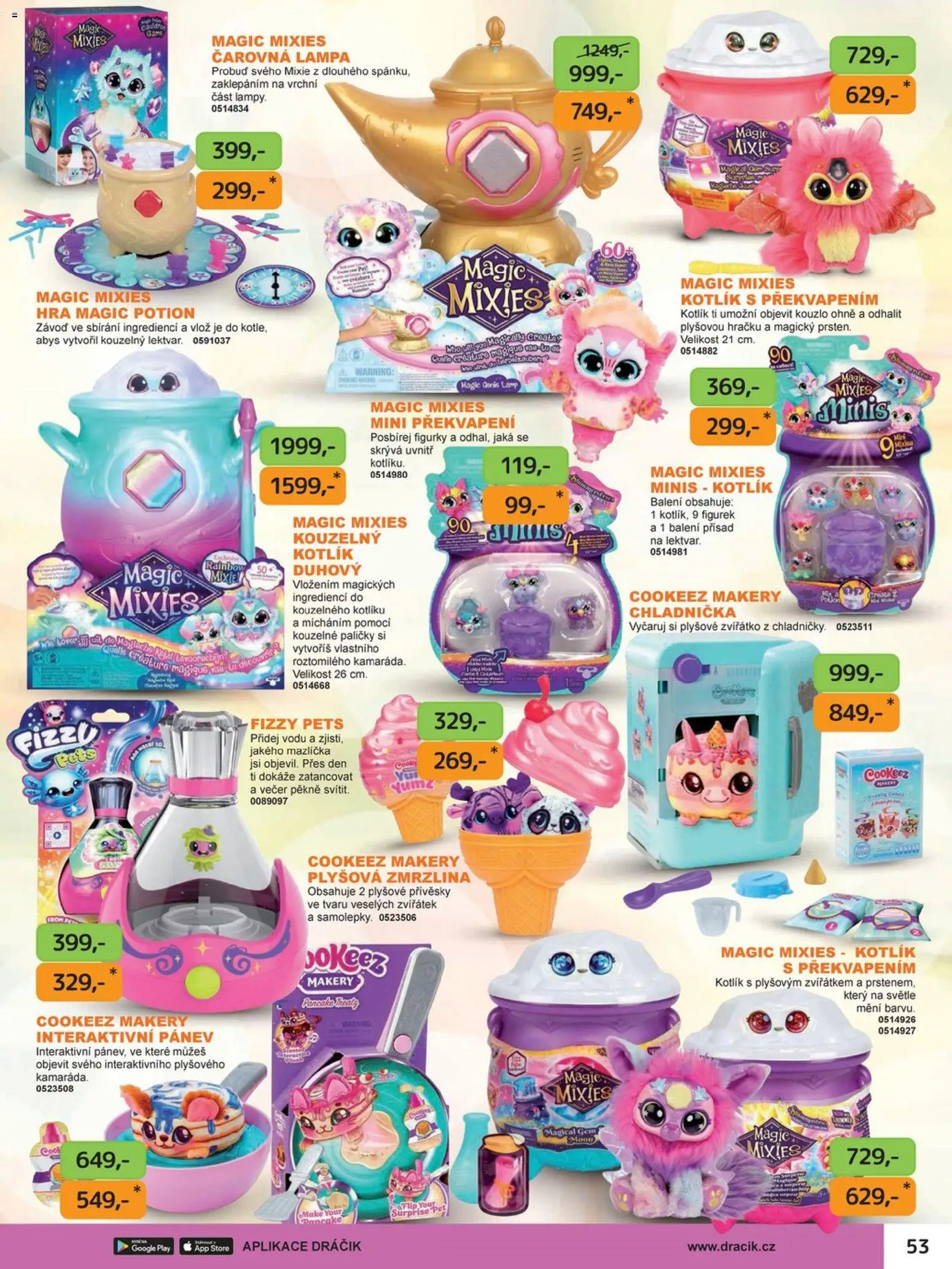 Dráčik leták od 03.10.2025 | Strana: 61 | Produkty: Pánev, Chladnička, Figurky, Lampa