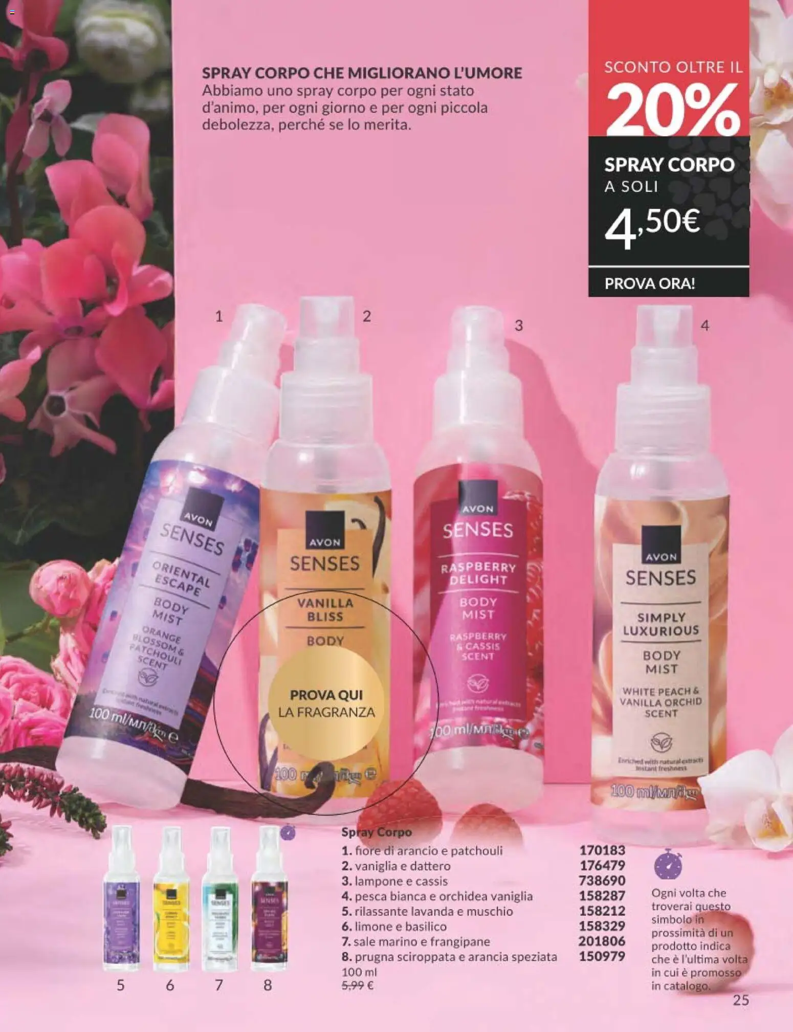 Volantino Avon del 01.03.2026 | Pagina: 25 | Prodotti: Sale, Limone, Orchidea, Fragranza