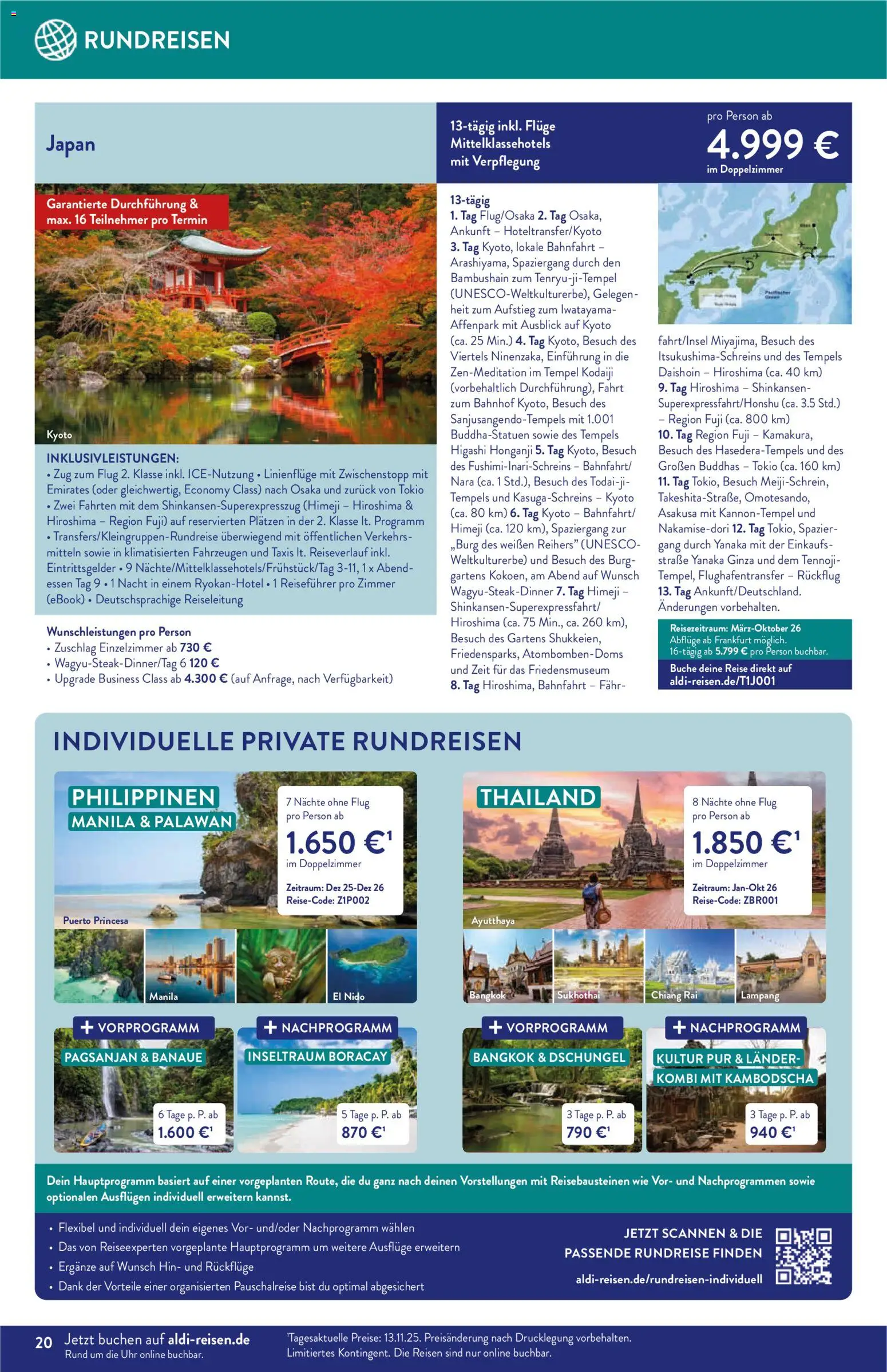 Aldi Reisen Prospekt 	 – gültig ab 01.12.2025 | Seite: 20