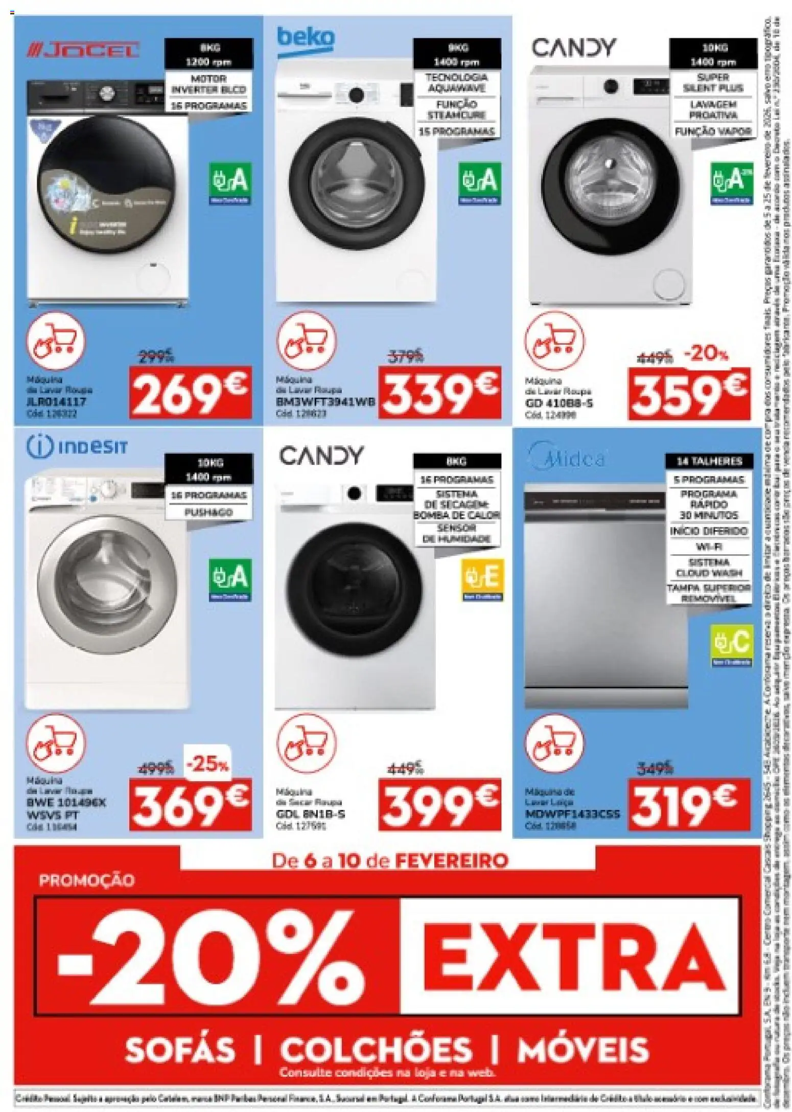 Conforama folheto │ válido de 05.02.2026 | Página: 20 | Produtos: Talheres, Sofás, Colchões