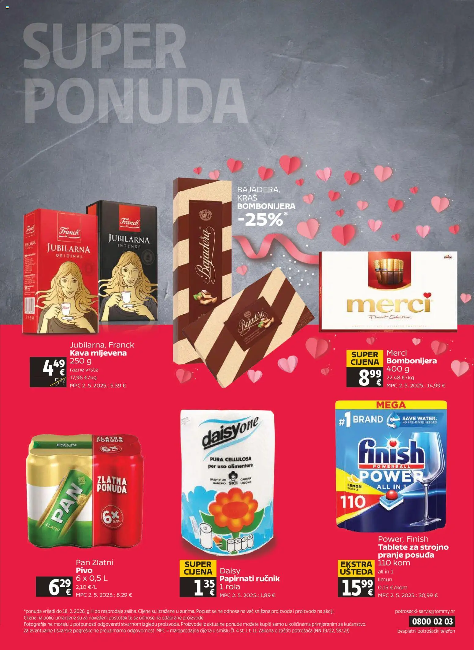 Tommy katalog | vrijedi od 12.02.2026 | Stranica: 32 | Proizvodi: Pivo, Ručnik, Limun, Pan
