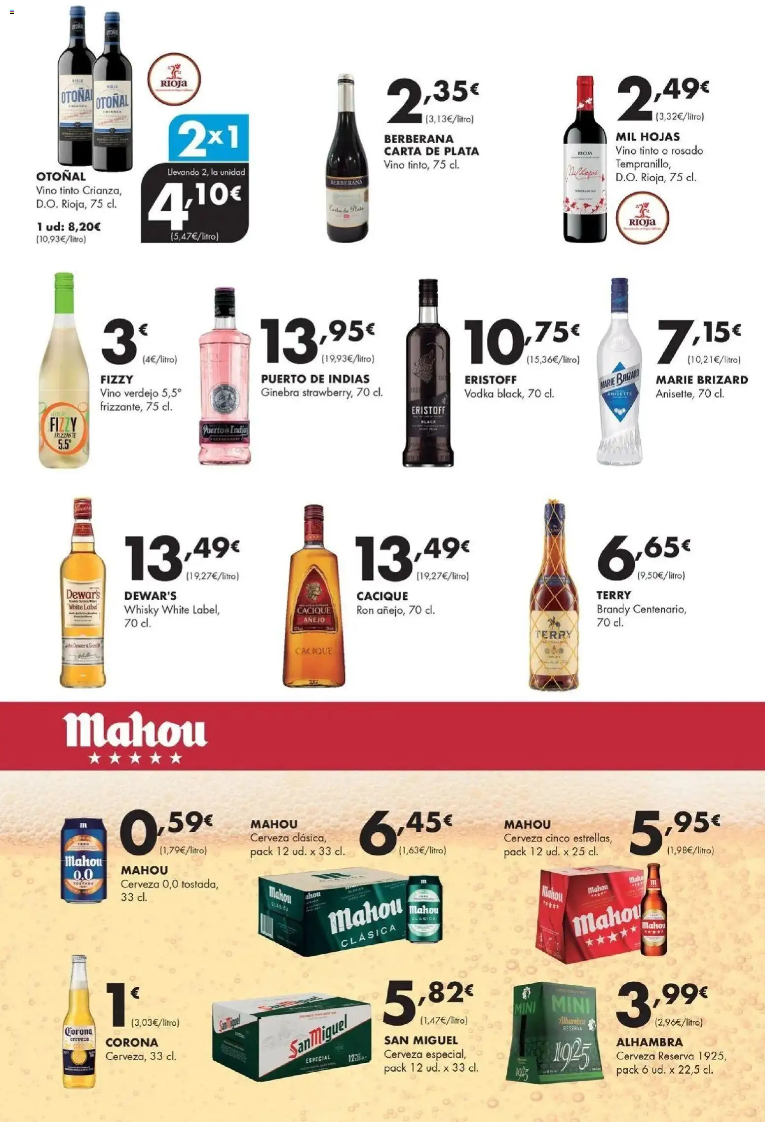Lupa Supermercados - Tus vecinos de confianza │ válido desde el 05.03.2026 | Página: 13 | Productos: Vino, Ginebra, Vodka, Μαύρο πιπέρι