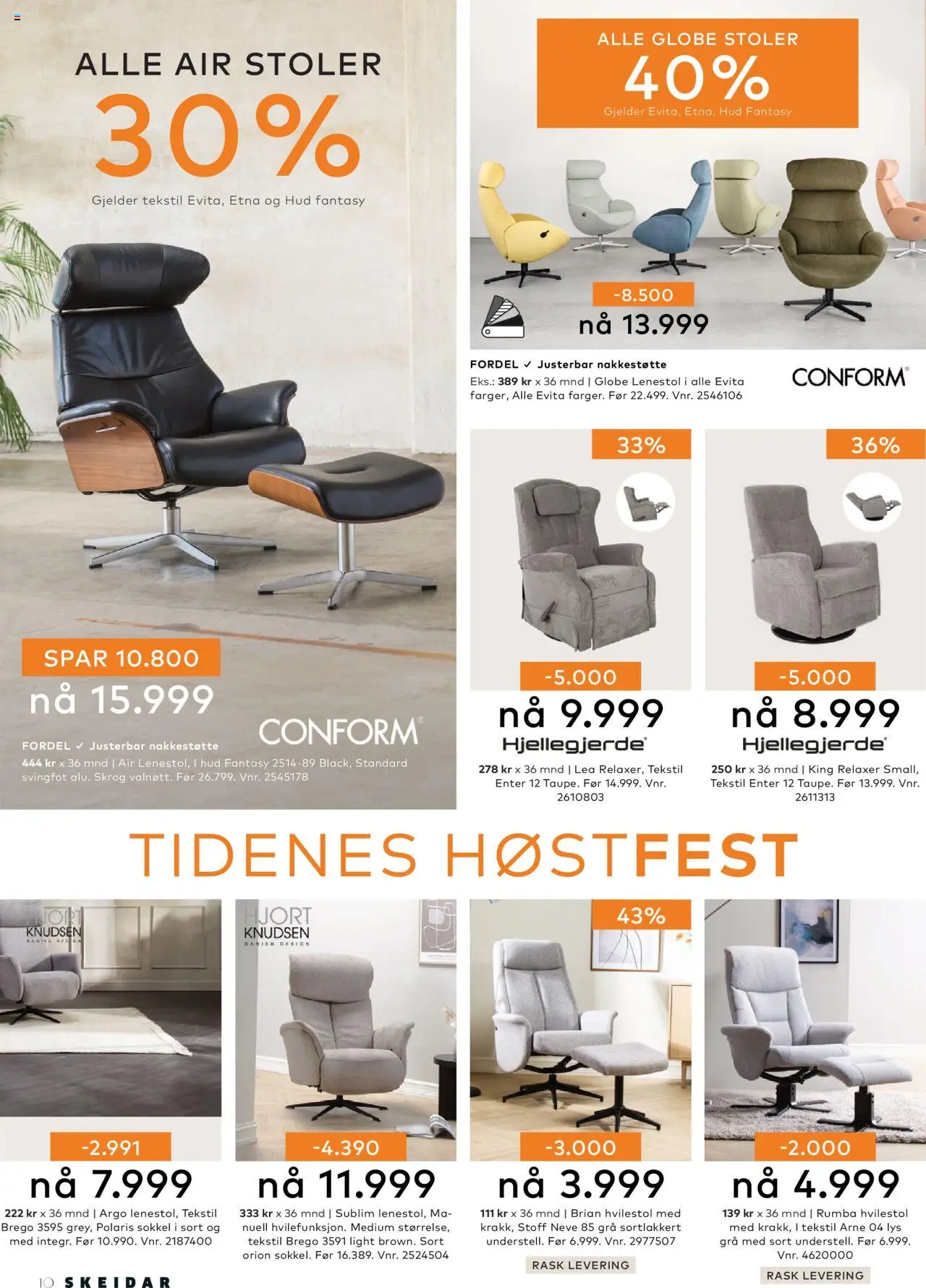  | Side: 10 | Produkter: Hvilestol, Lys, Lenestol