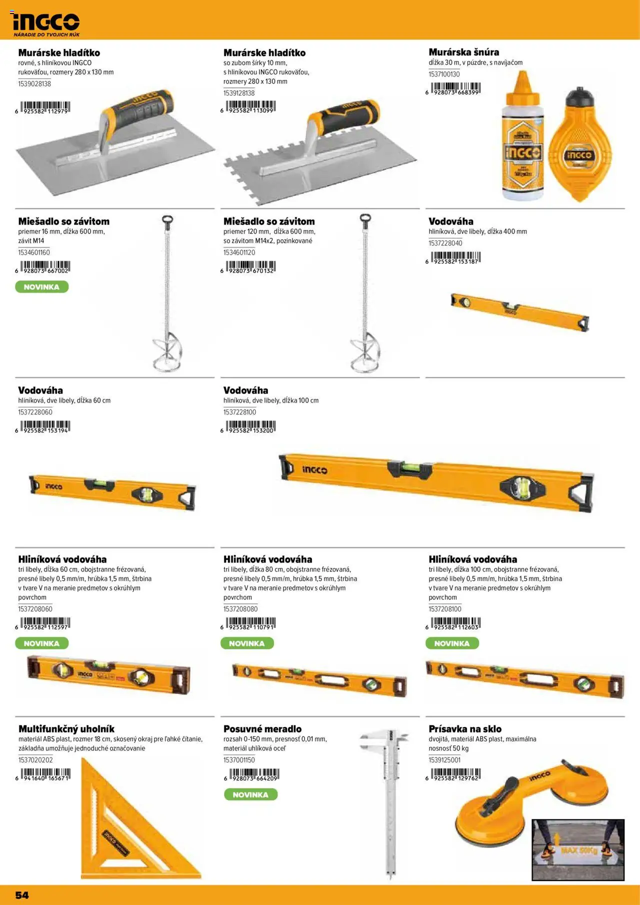 Nové Kinekus akcie – leták je platný od 28.04.2025 | Strana: 54 | Produkty: Náradie