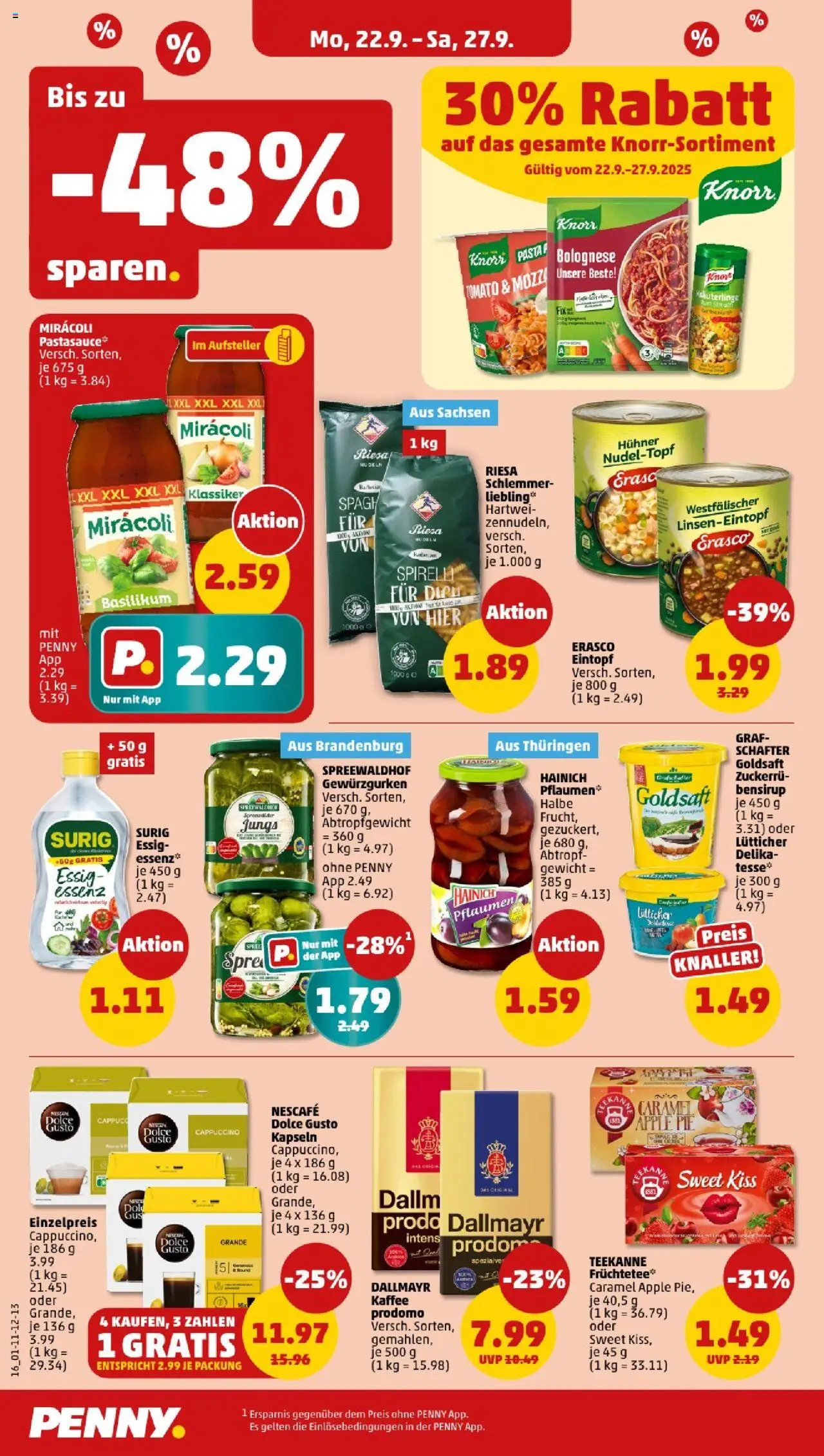 Penny - Berlin – gültig ab 22.09.2025 | Seite: 18 | Produkte: Nescafe, Apple, Teekanne, Nudeln