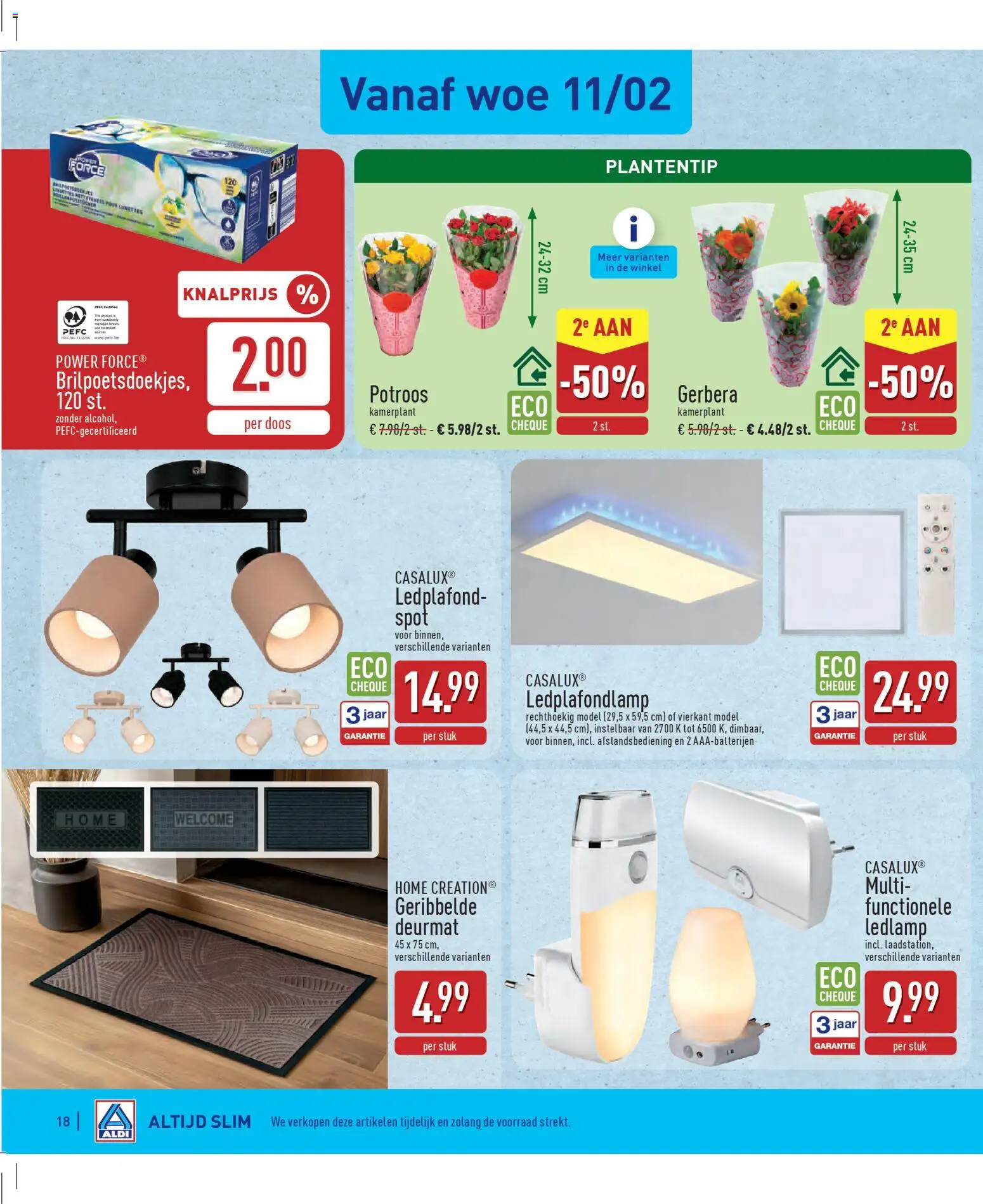 {H1} | Pagina: 18 | Producten: Deurmat, Ledlamp