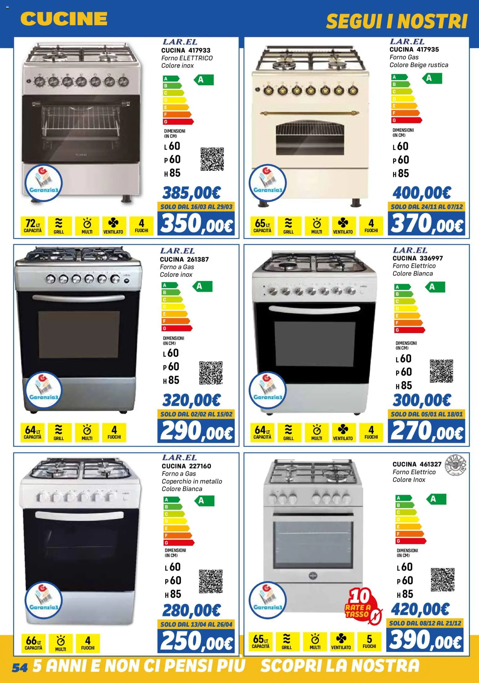 Volantino Orizzonte del 01.11.2025 | Pagina: 54 | Prodotti: Cucine, Forno, Forno elettrico