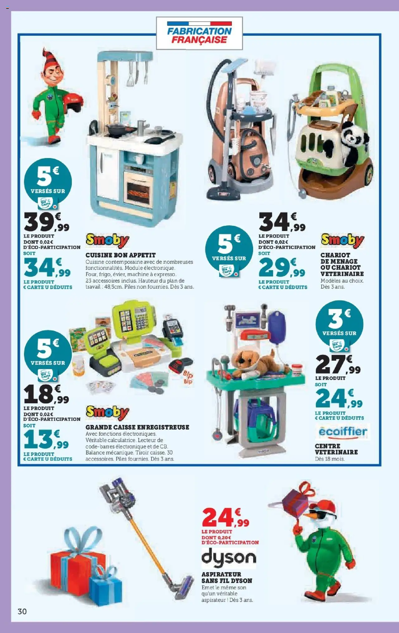 {H1} | Page: 30 | Produits: Aspirateur, Piles
