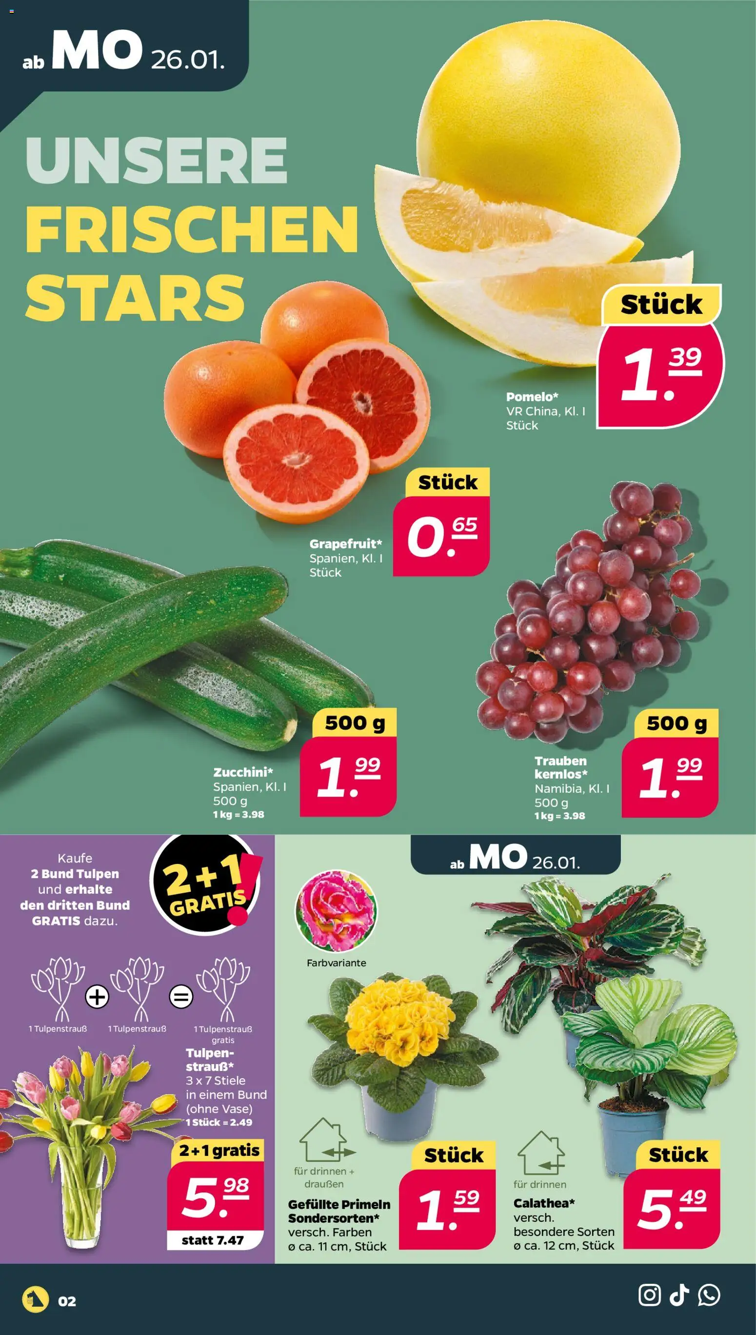 Netto Prospekt 	 – gültig ab 25.01.2026 | Seite: 2 | Produkte: Trauben, Vase