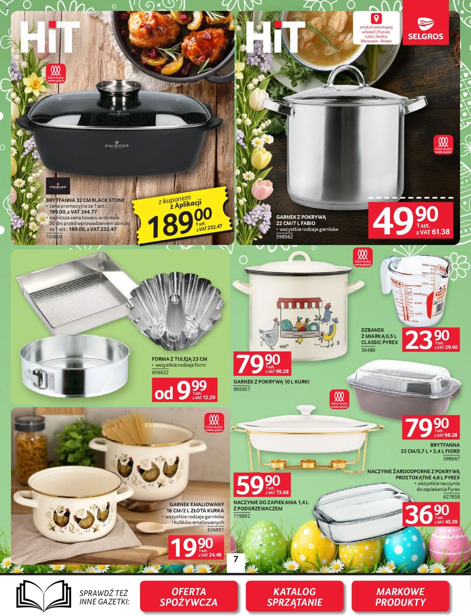 Selgros cash&carry gazetka - Oferta przemysłowa od 26.03.2026 | Strona: 9 | Produkty: Dzbanek, Garnek, Naczynie żaroodporne