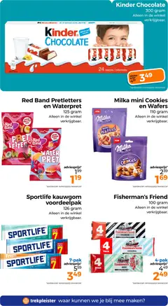 Trekpleister - Folder - Voorbeeld van een folder van Trekpleister, geldig van 17.02.2026 | Pagina: 59 | Producten: Fagyasztott gyümölcs, Kinder, Kauwgom, Festék