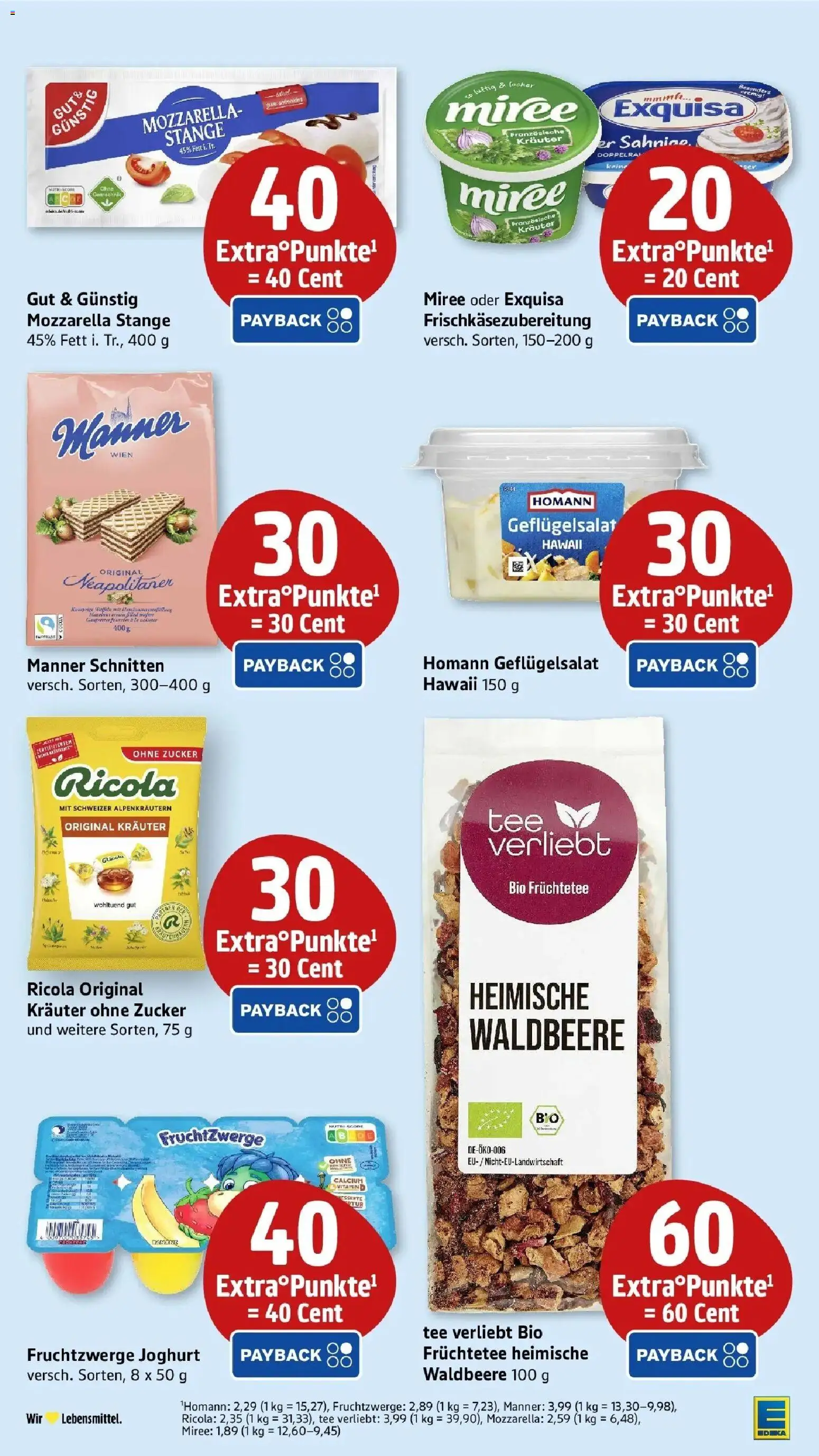Edeka prospekt Bruchsal - Untergrombach	 – gültig ab 01.03.2026 | Seite: 39 | Produkte: Fruchtzwerge, Mozzarella, Exquisa, Tee