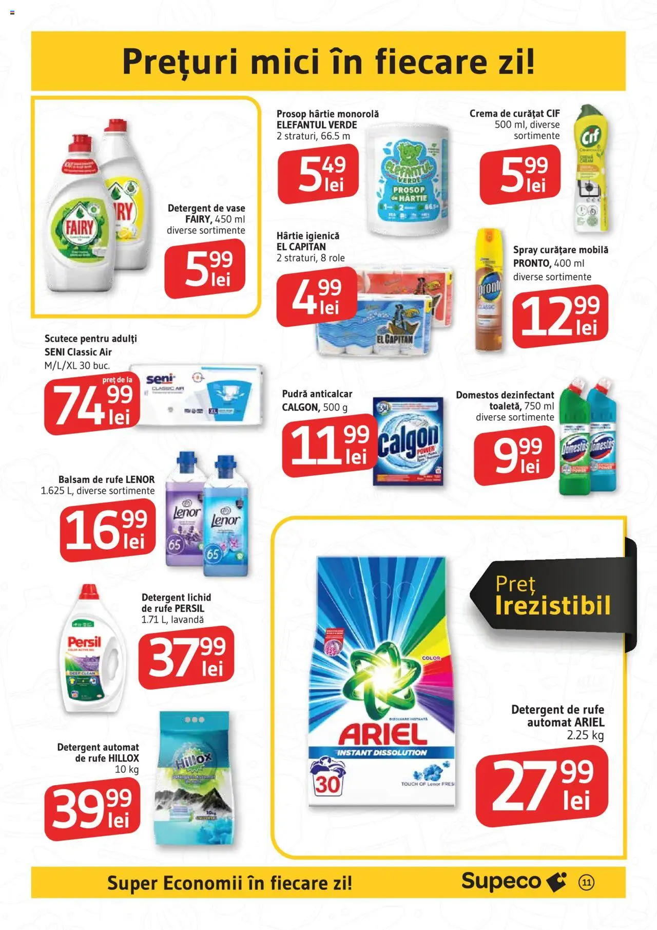 Supeco catalog - Deschidere Roman – valabil de la 04.09.2025 | Pagină: 11 | Produse: Kedi Ödül Oyuncakları, Mici, Pudră, Detergent