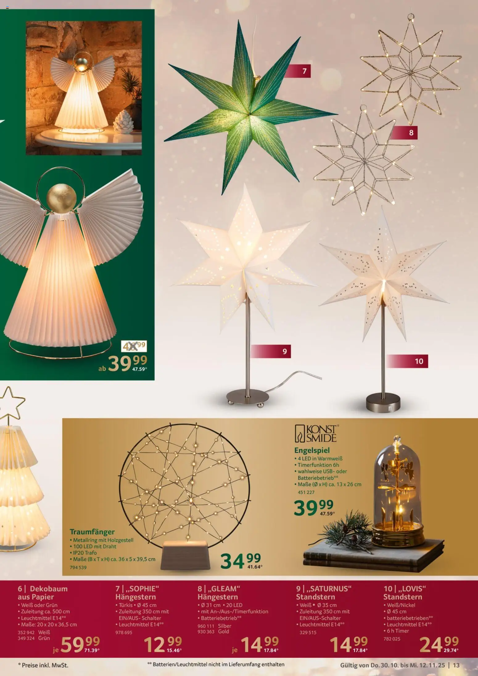 Selgros Weihnachtsdekoration – gültig ab 30.10.2025 | Seite: 13 | Produkte: USB