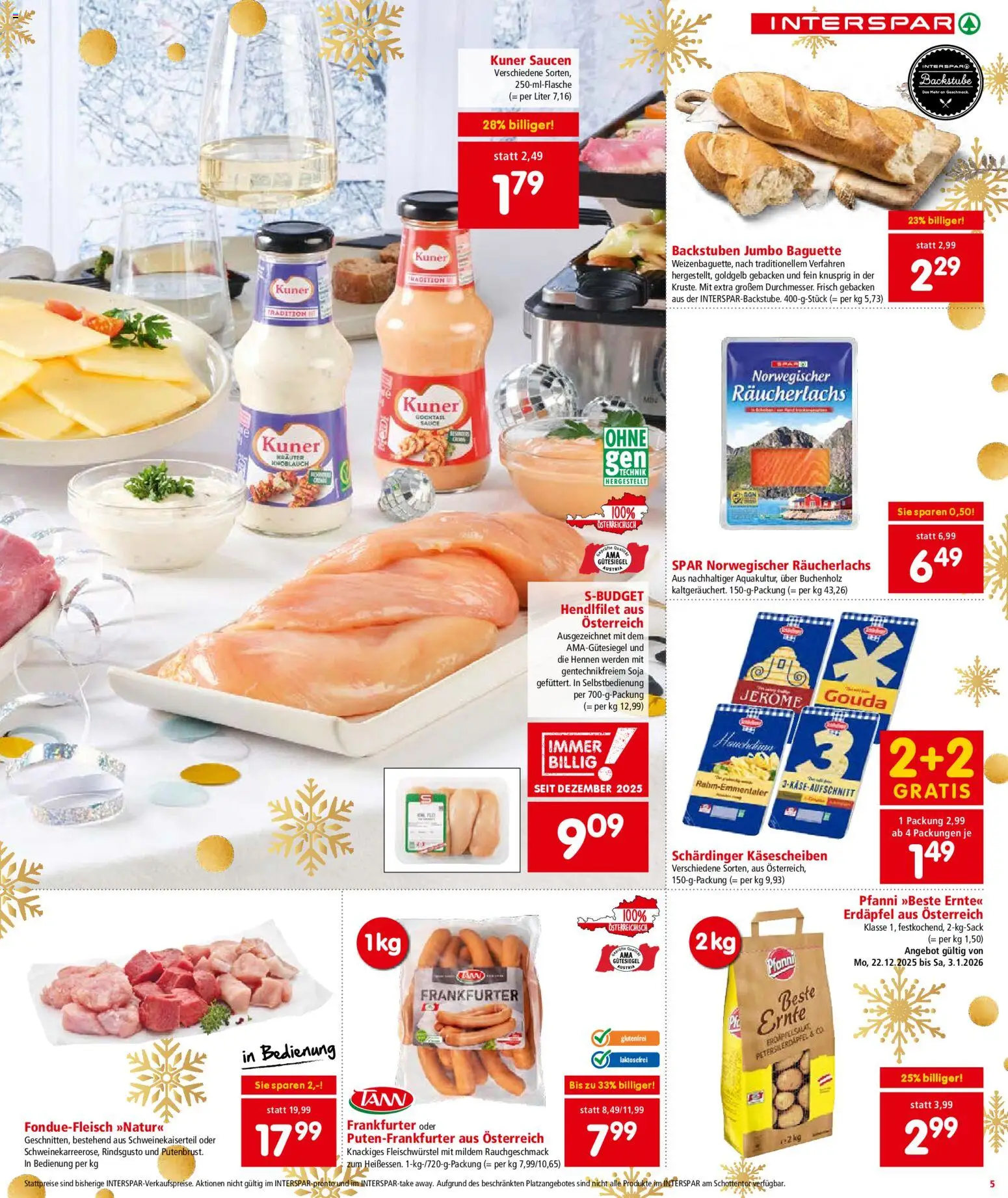Interspar Flugblatt - Oberösterreich gültig ab 22.12.2025 | Seite: 5 | Produkte: Jääkaappipakastin