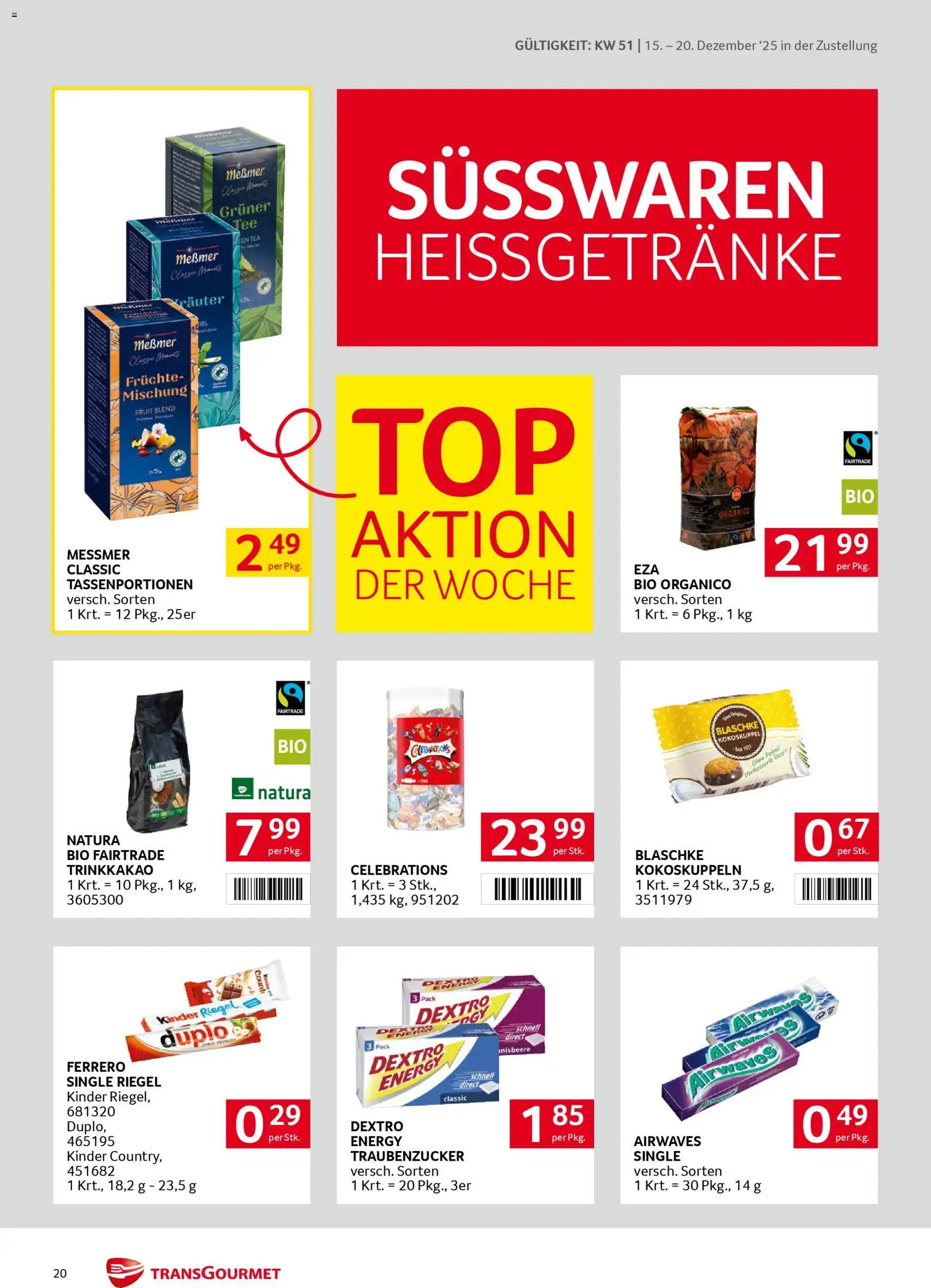 Transgourmet Zustellaktion gültig ab 15.12.2025 | Seite: 20