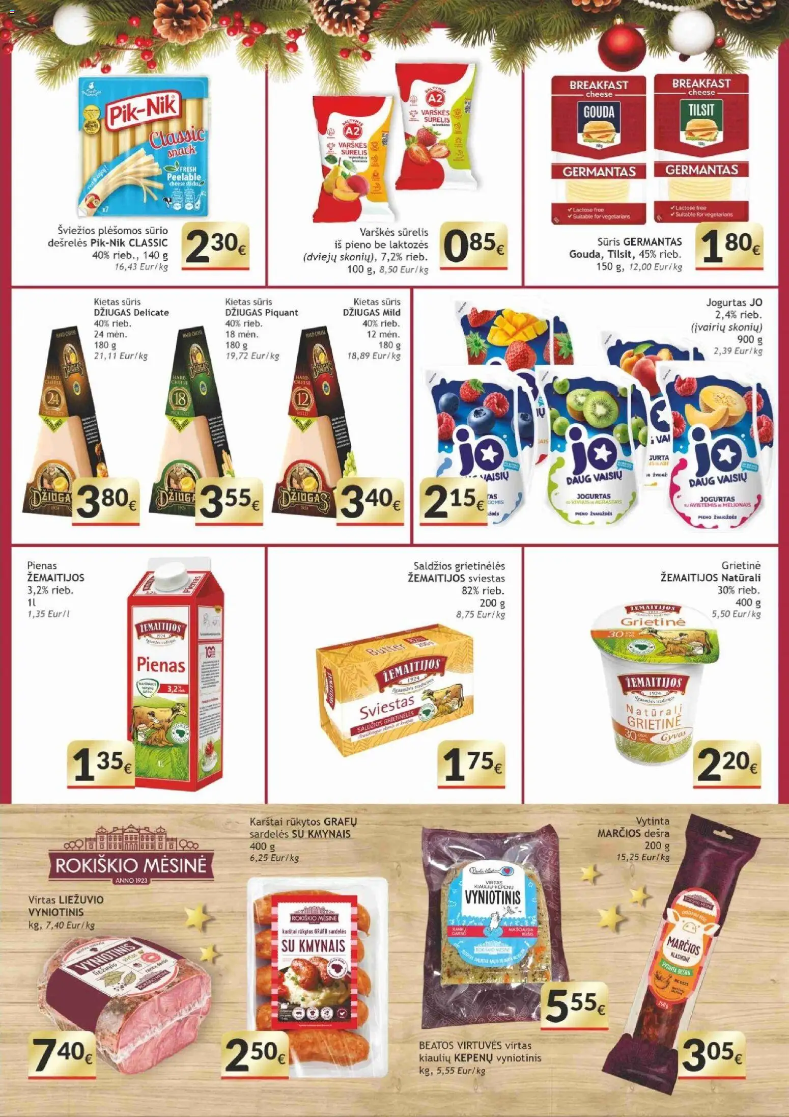 Koops akcijos nuo 15.12.2025 | Puslapis: 5 | Prekių: Sardelės, Sūrelis, Dešrelės, Sviestas