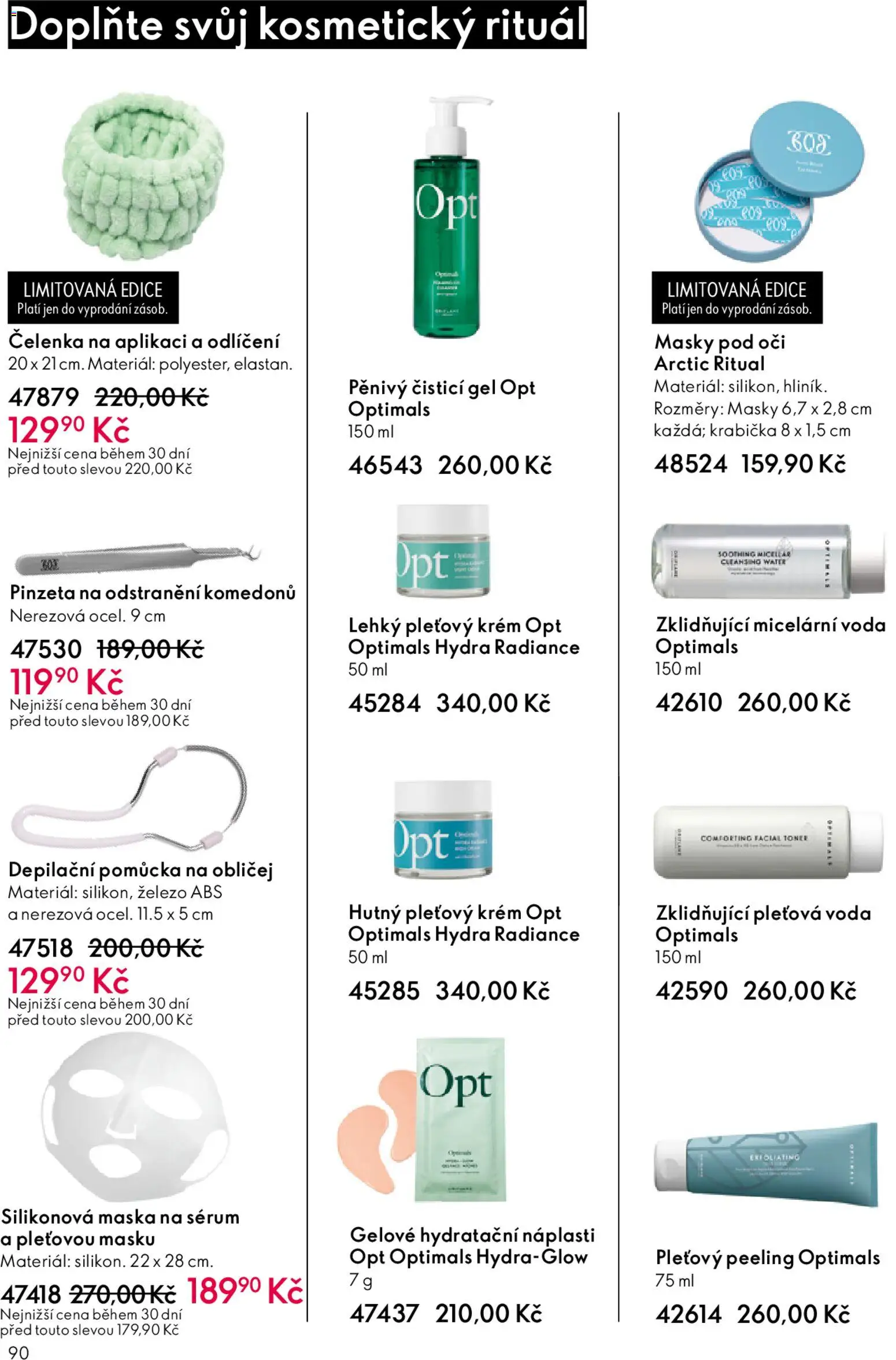 Oriflame katalog č.15/2025 od 22.10.2025 | Strana: 90 | Produkty: Čelenka, Krabička, Sérum, Peeling