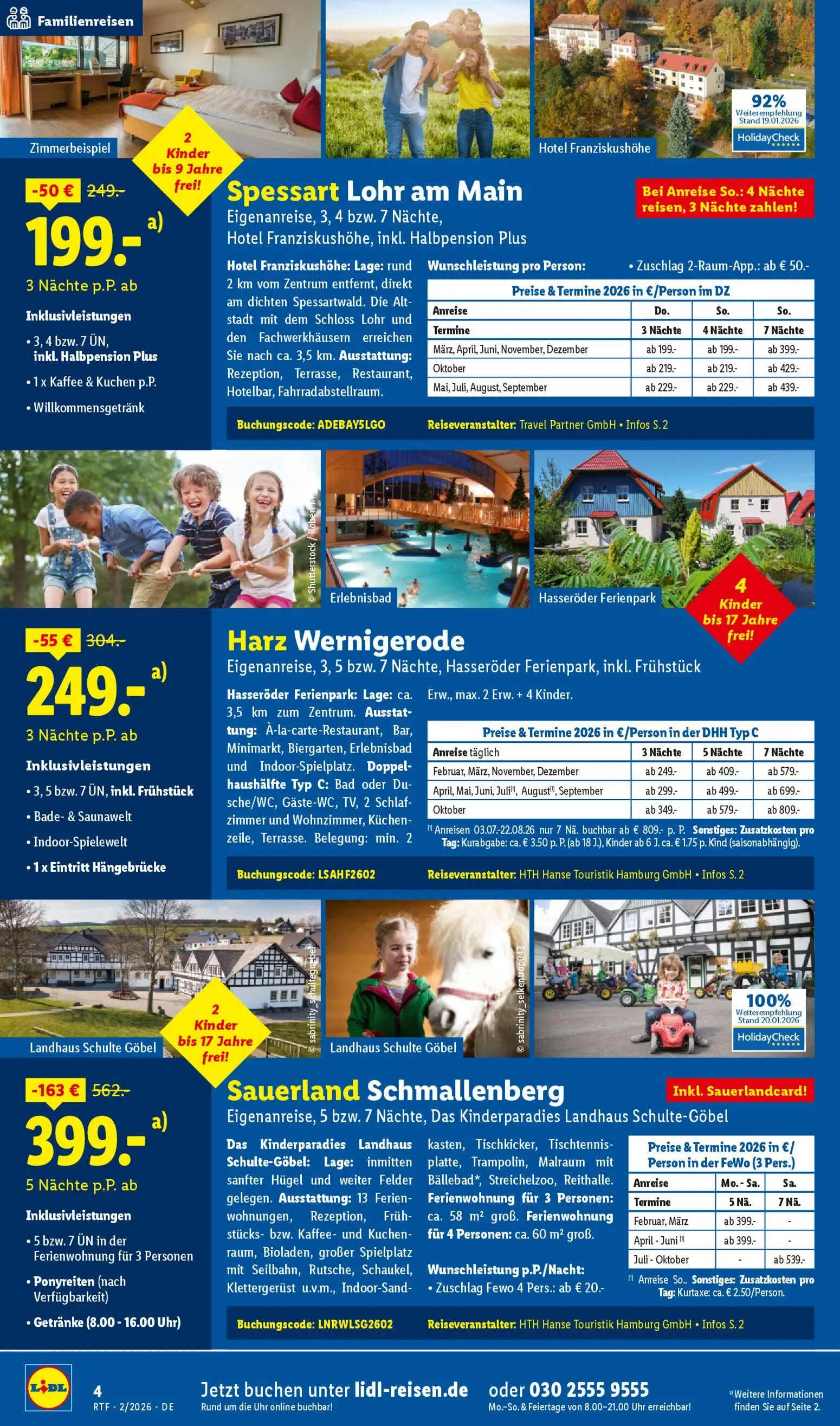 Lidl Reisen Prospekt 	 – gültig ab 14.02.2026 | Seite: 4 | Produkte: Kaffee, Bad, Kuchen, Uhr