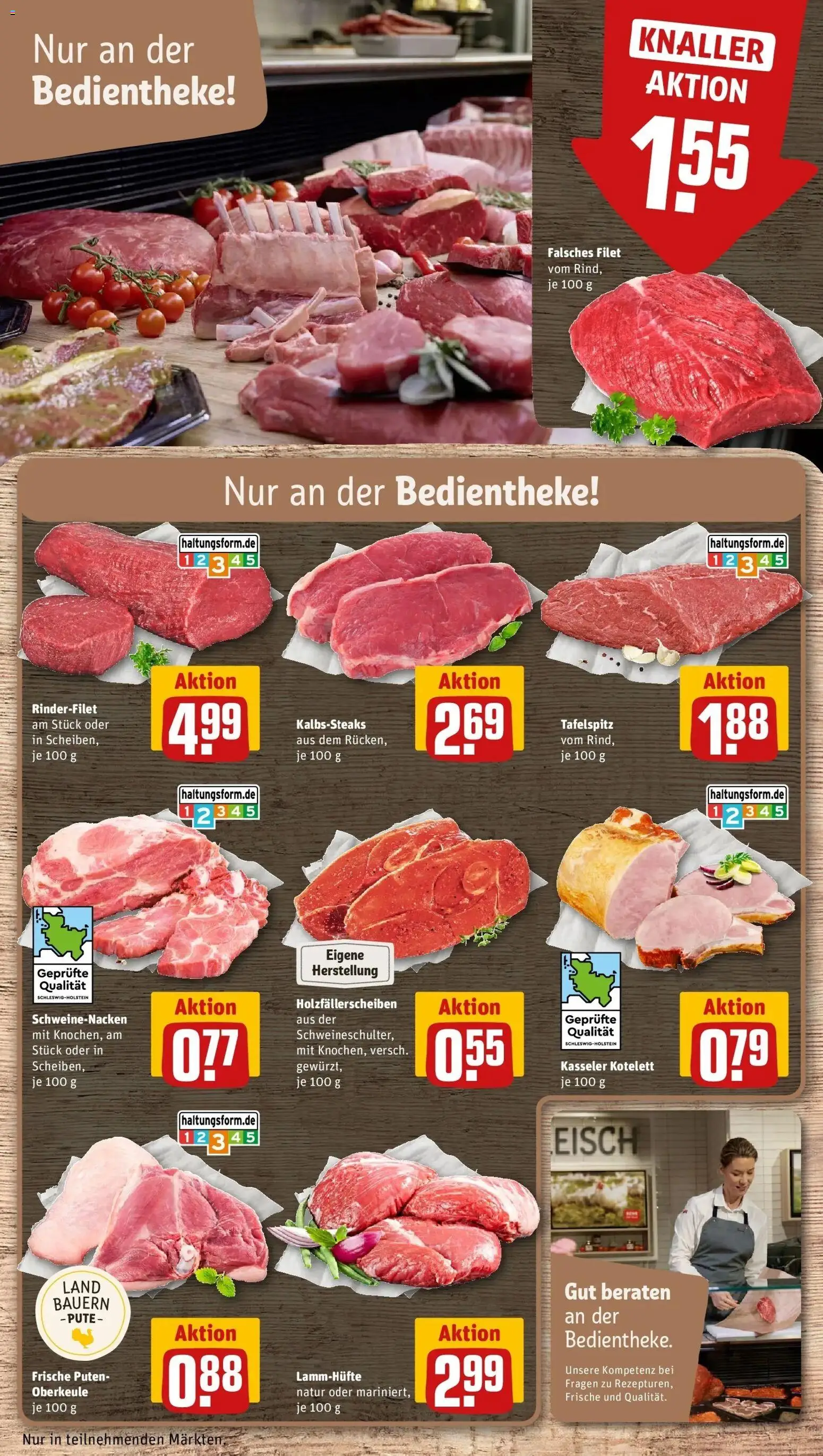 Rewe prospekt Neustadt	 – gültig ab 16.02.2026 | Seite: 14 | Produkte: Tafelspitz, Rinderfilet, Schweinenacken, Steak