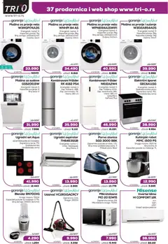 Tri O katalog - pregled Tri O kataloga - važi od 15.01.2026 | Strana: 2 | Proizvode: Mašina za pranje veša, Blender, Rerna, Parna stanica