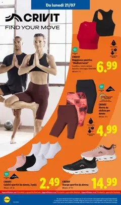 Volantino Lidl del 21.07.2025 | Pagina: 36 | Prodotti: Reggiseno, Calzini, Scarpe, Scarpe sportive