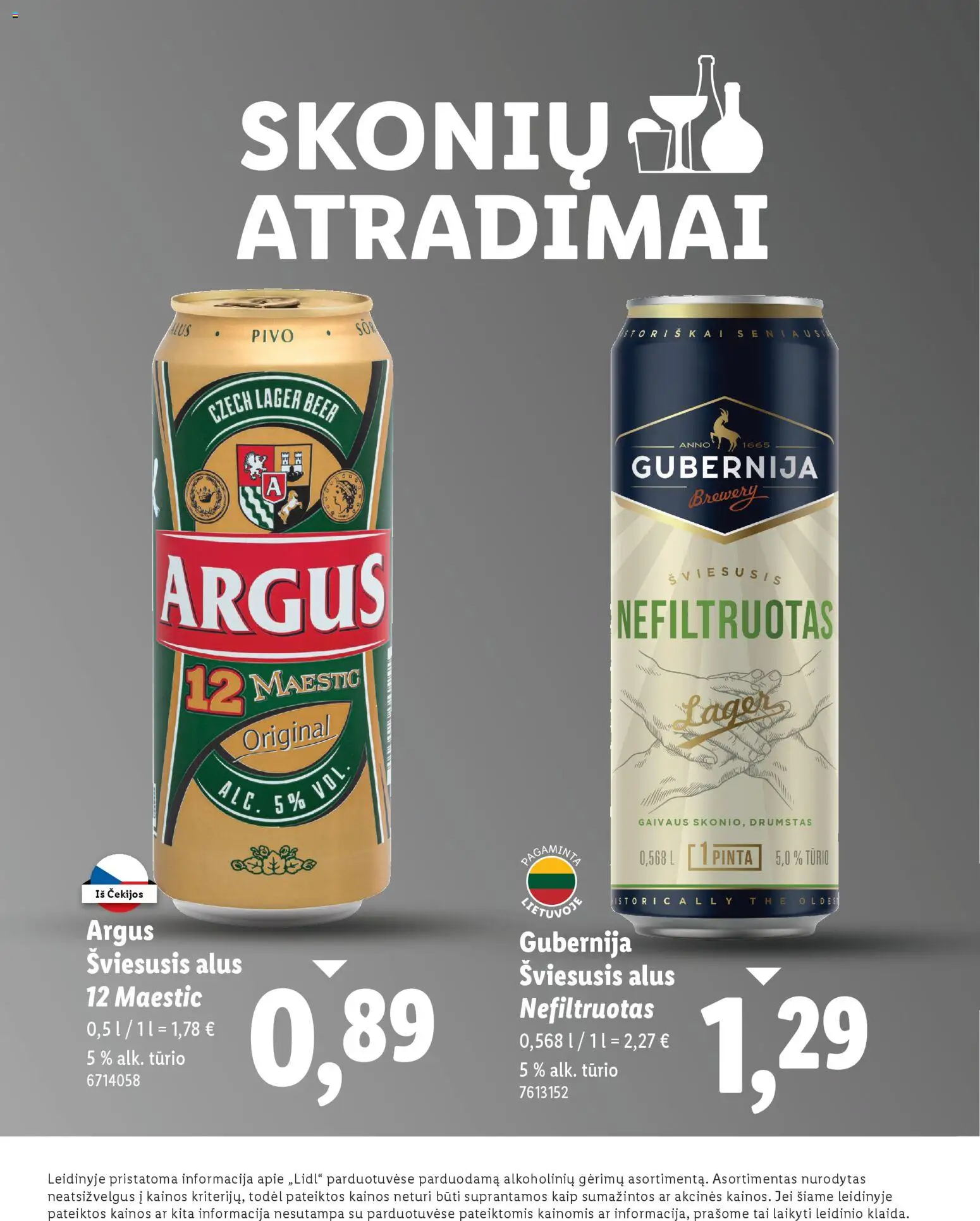 LIDL akcijos nuo 01.12.2025 | Puslapis: 10 | Prekių: Alus