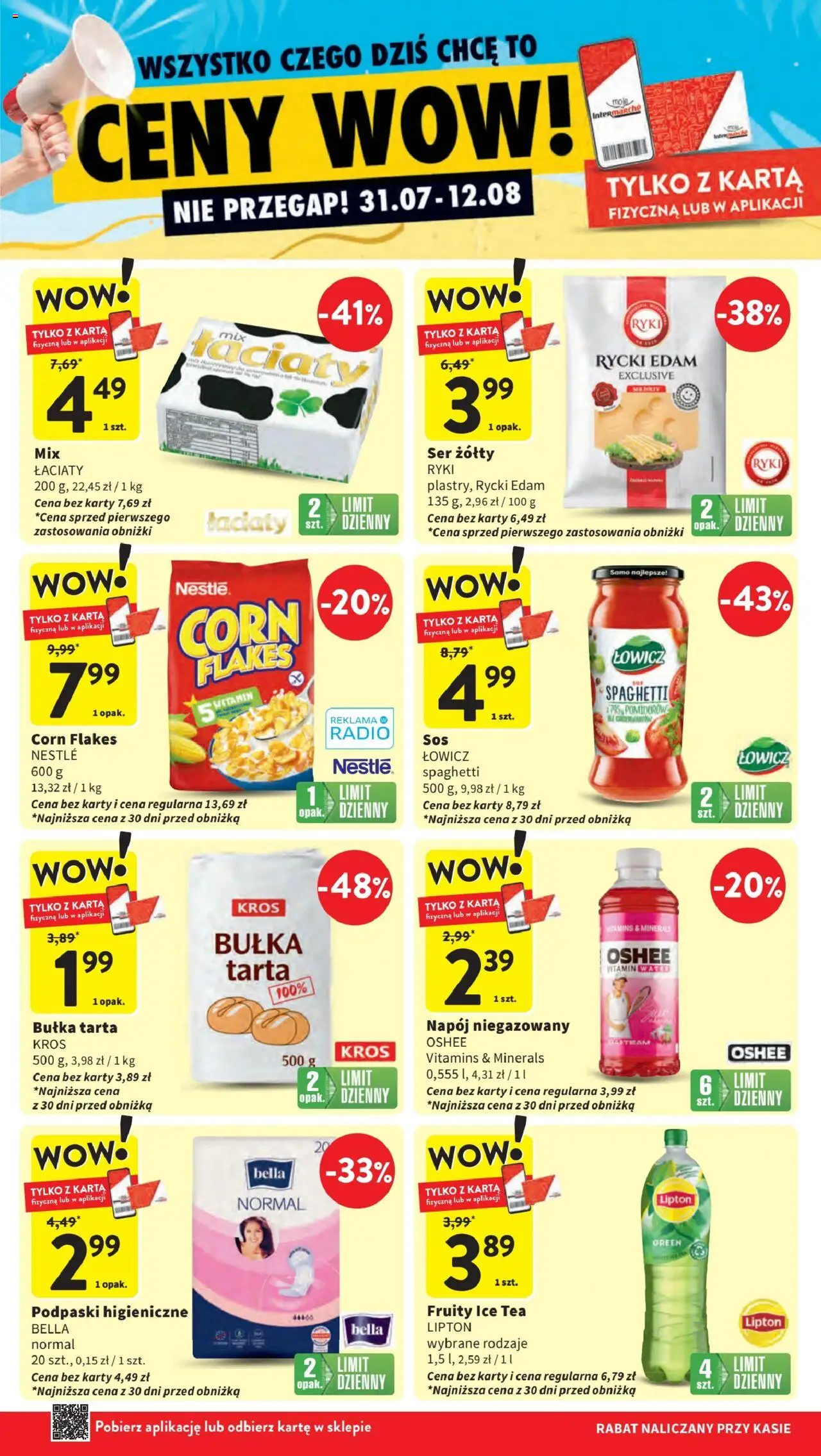 Intermarche Gazetka od 07.08.2025 | Strona: 7 | Produkty: Radio, Bułka tarta, Bułka, Ser