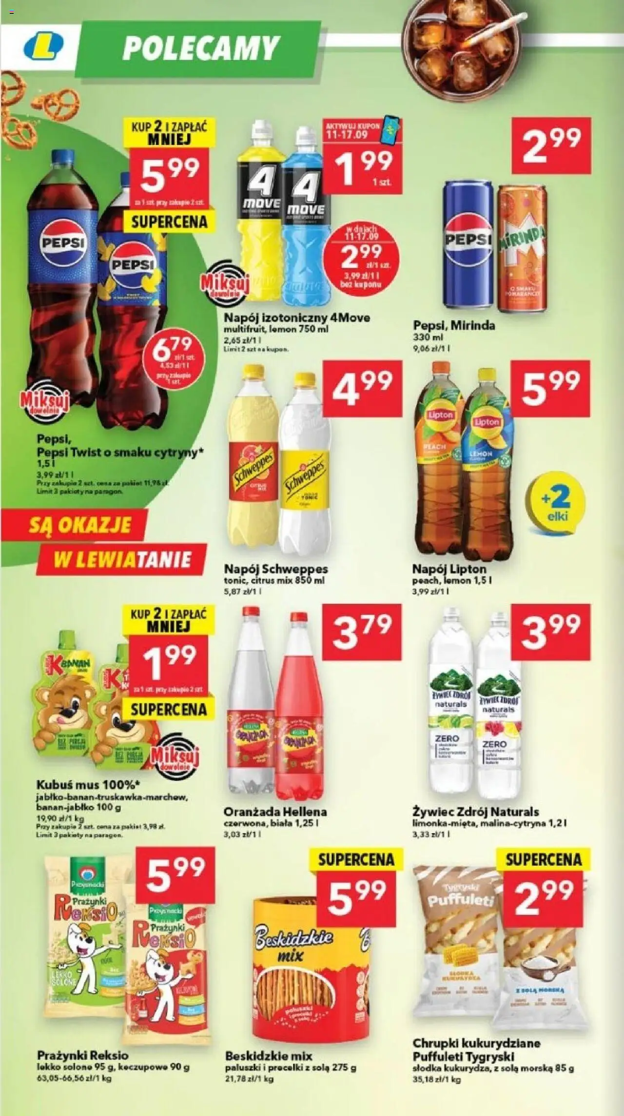 Lewiatan gazetka - Szczecin od 11.09.2025 | Strona: 6 | Produkty: Chrupki, Pepsi, Oranżada hellena, Paluszki