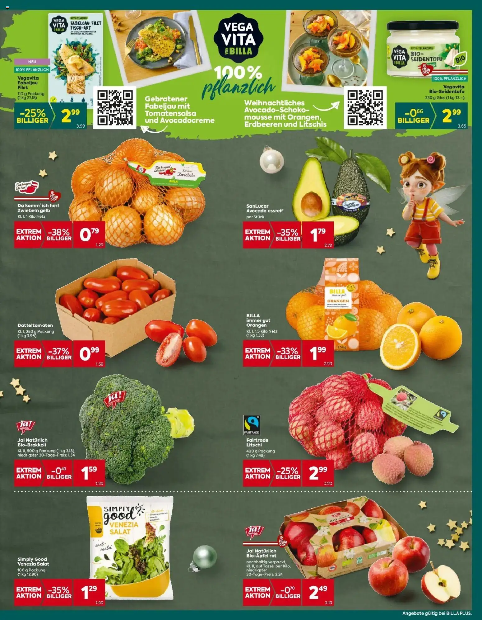 Billa Plus Flugblatt - Salzburg gültig ab 18.12.2025 | Seite: 10 | Produkte: Erdbeeren, Avocado, Zwiebeln, Orangen