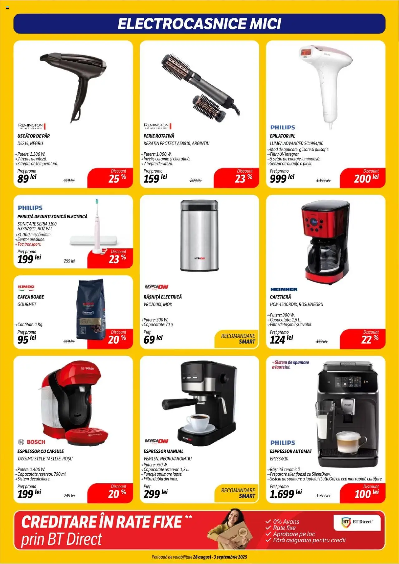 Catalog Flanco – valabil de la 28.08.2025 | Pagină: 21 | Produse: Espressor, Uscător De Păr, Cafea, Periuță de dinți