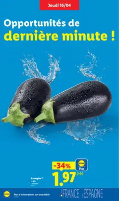 LIDL - Prévisualisation de Aubergine (3), Le kilo Catégorie 1 valide à partir de 16.04.2026 | Page: 4