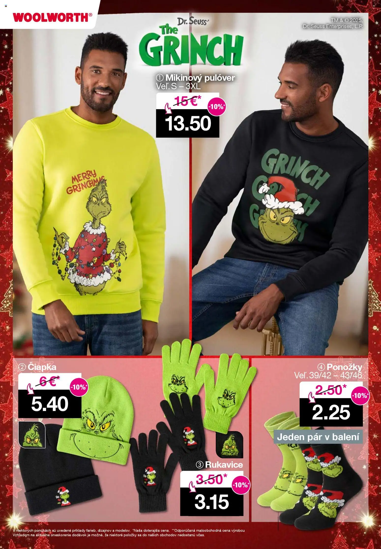 Nové Woolworth akcie – leták je platný od 14.11.2025 | Strana: 3 | Produkty: Ponožky, Čiapka, Rukavice